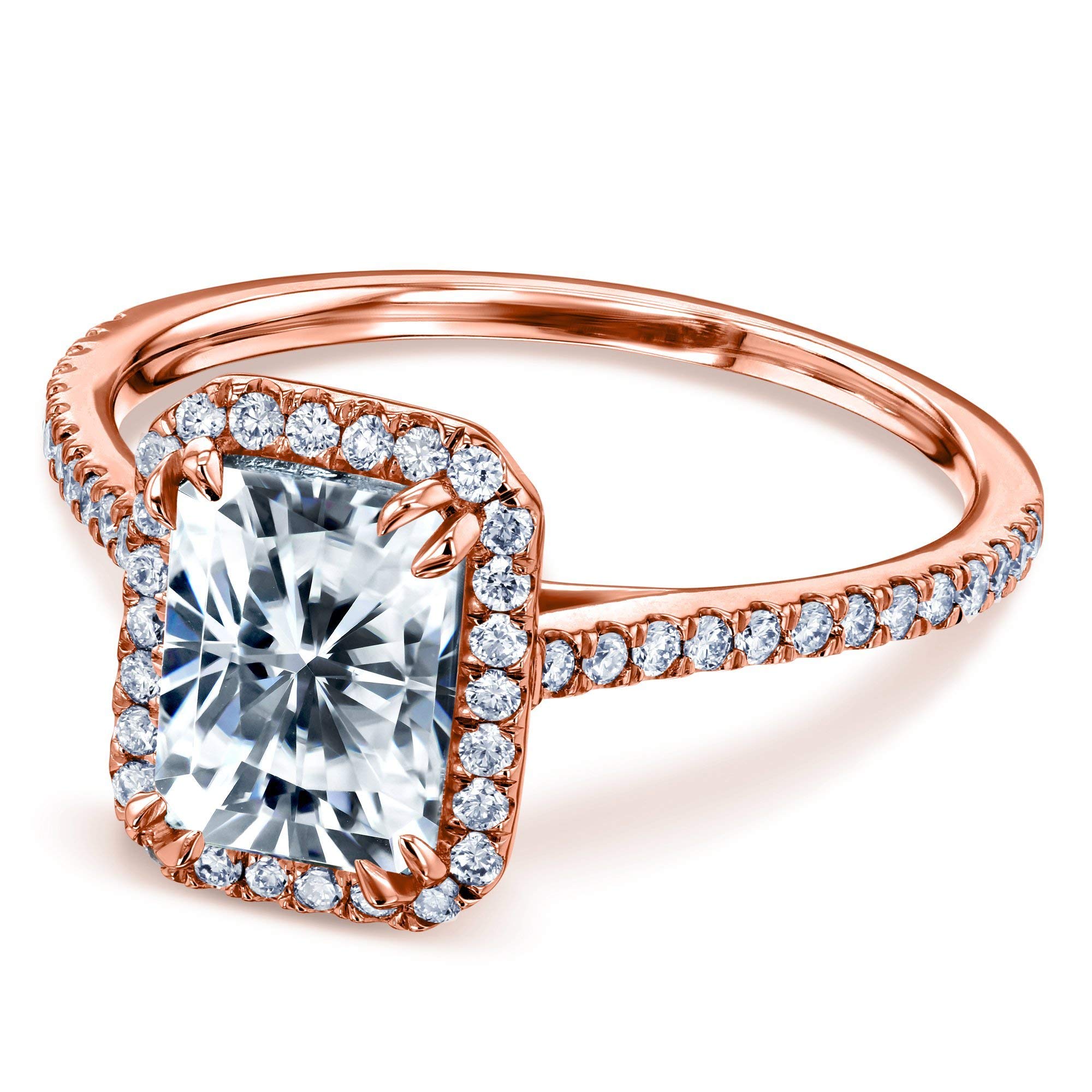 1.8ct Radiant Cut Forever One Moissanite Engagement Ring in 14K Gold - Perfect for Proposals, Weddings & Anniversary Gifts