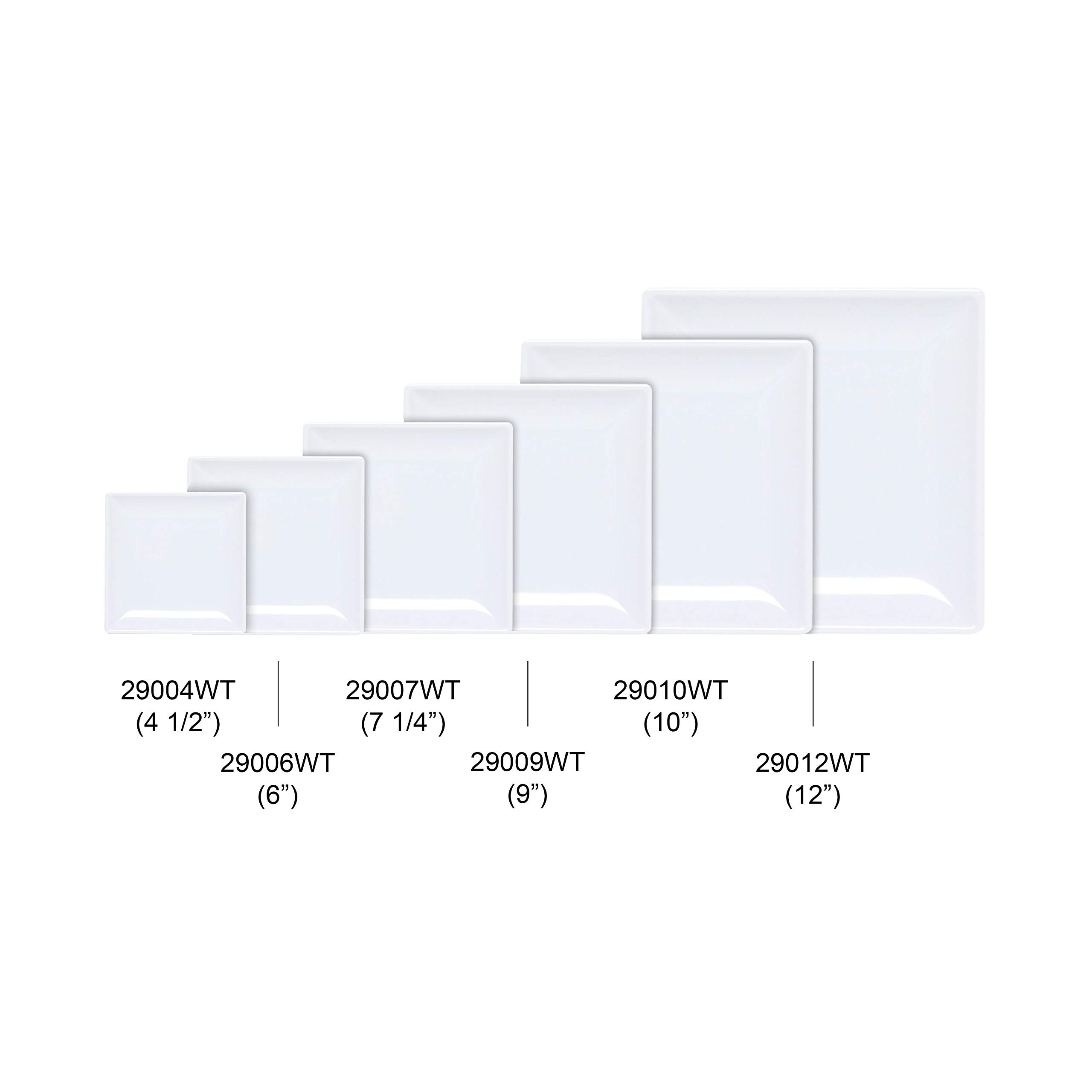 Classic White Melamine Dinnerware Set - 6