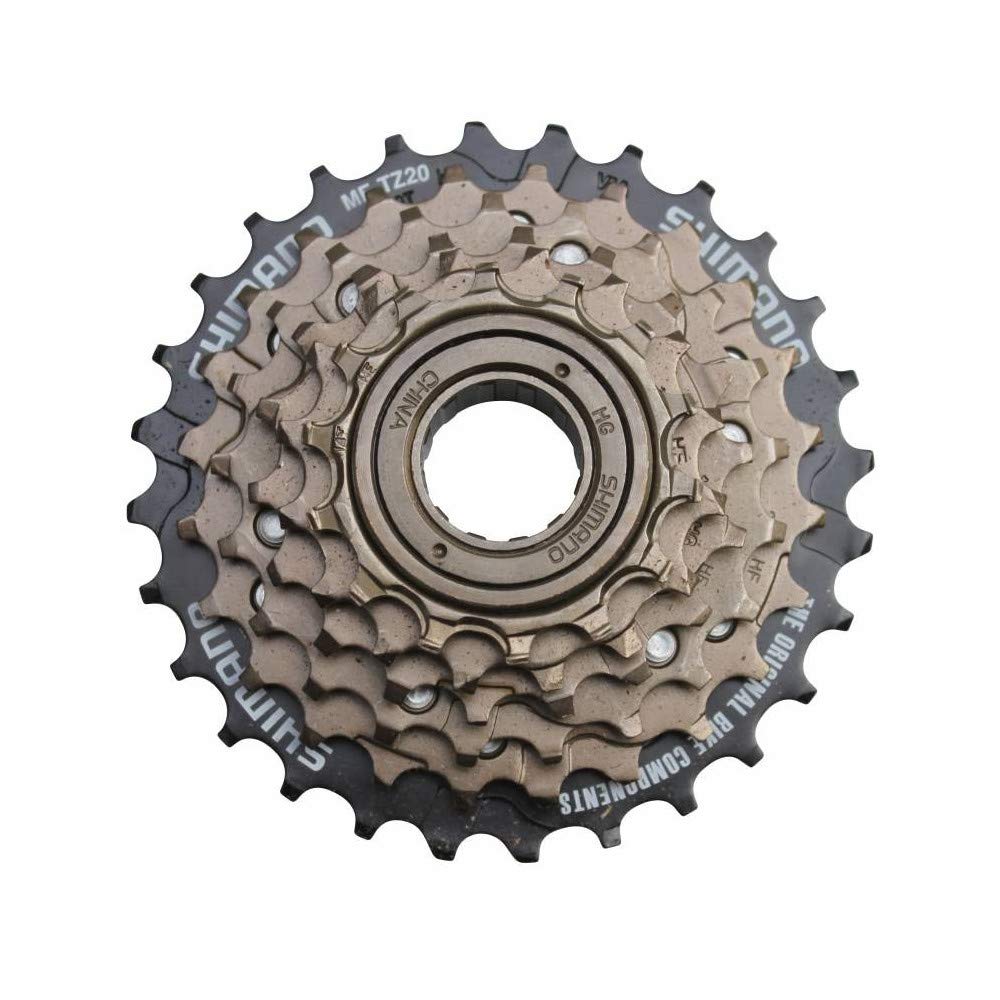 Shimano MF-TZ20 6-Speed 14-28T Brown Bicycle Freewheel - Perfect for Road Bikes, Touring & Commuting