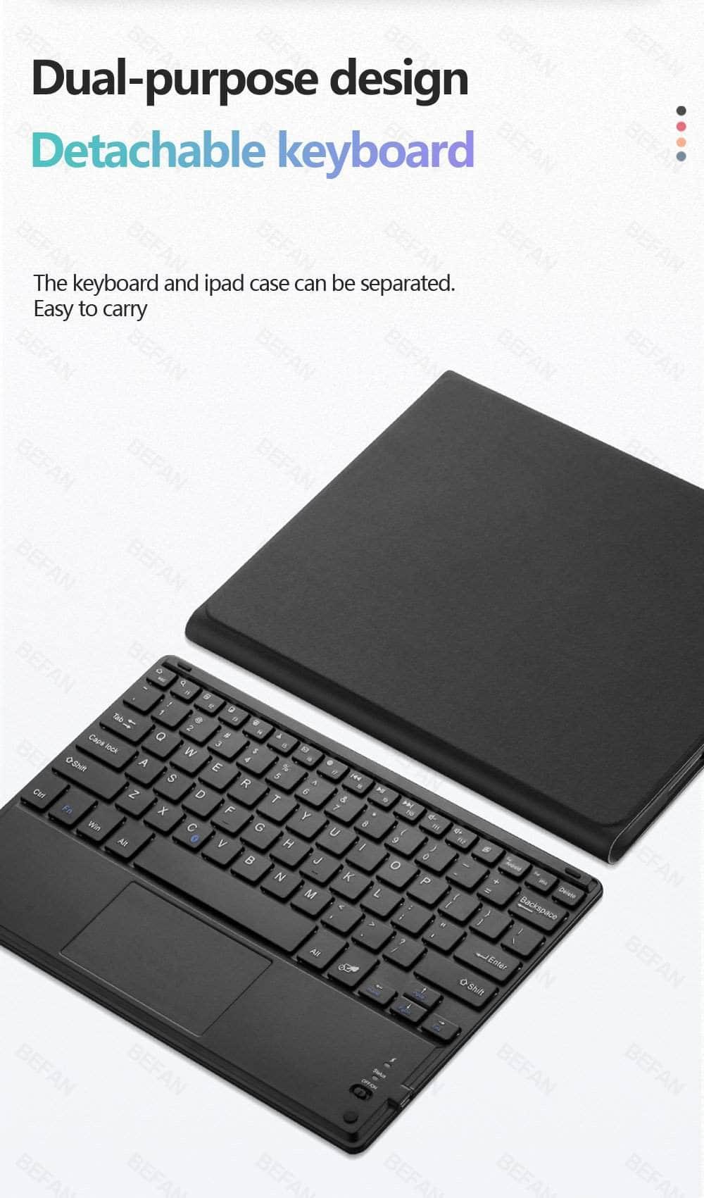 Premium TouchPad Keyboard Case for iPad 9 (2021) - Slim Protective Cover with Backlit Keys | Perfect for Work, Study & Travel
