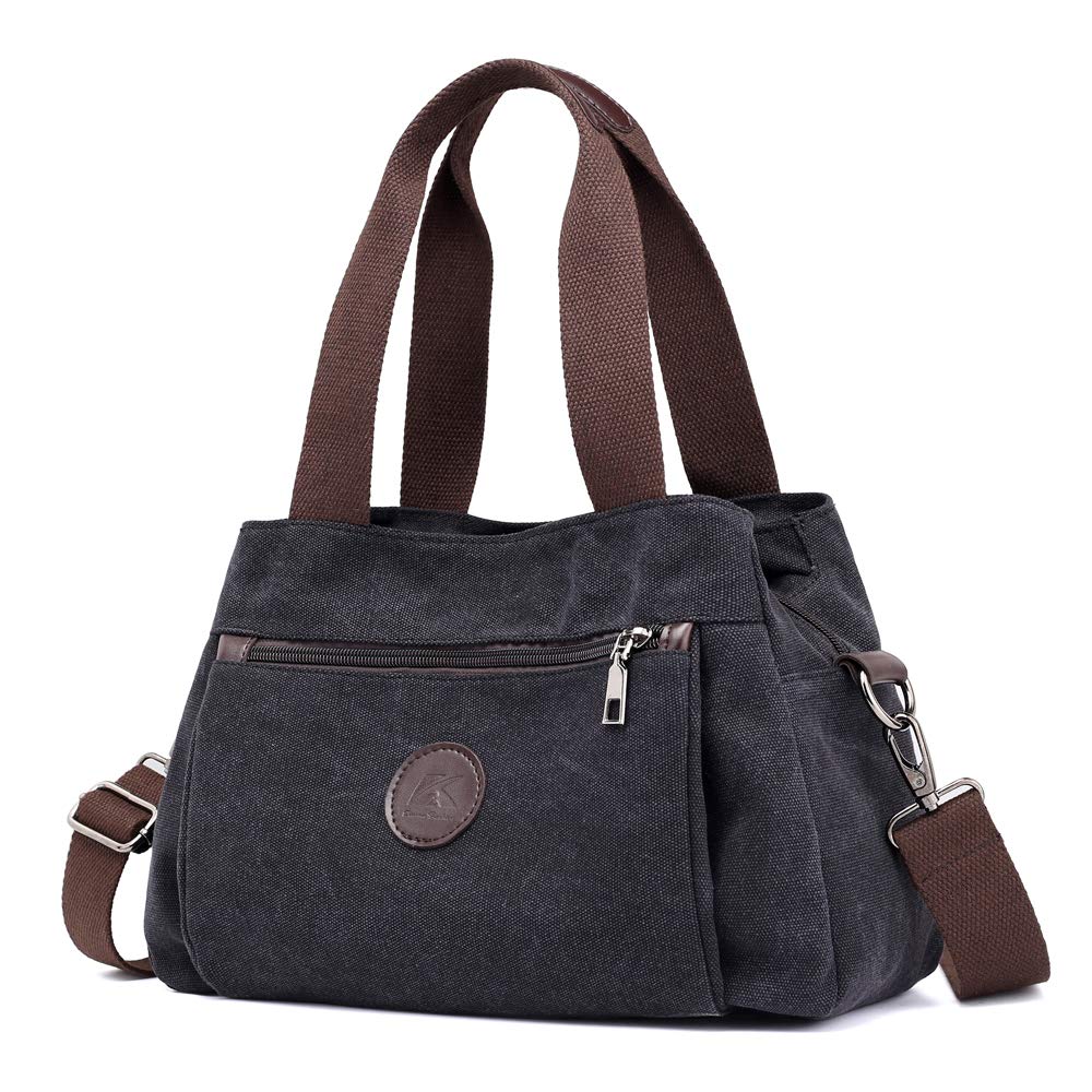 Stylish Canvas Hobo Crossbody Bag for Women - Multi Compartment Tote Purse with Adjustable Strap | Perfect for Work, Travel & Everyday Use