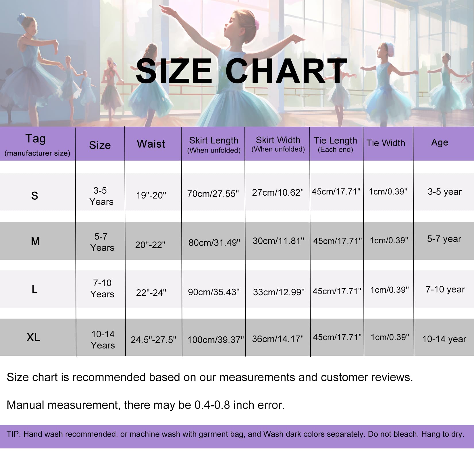 HiDance Women's Ballet Wrap Skirt - Adjustable Chiffon Sheer Dance Skirt for Ballerina, Ballet Class, Performance & Practice - Elegant & Comfortable Dancewear for Girls & Women