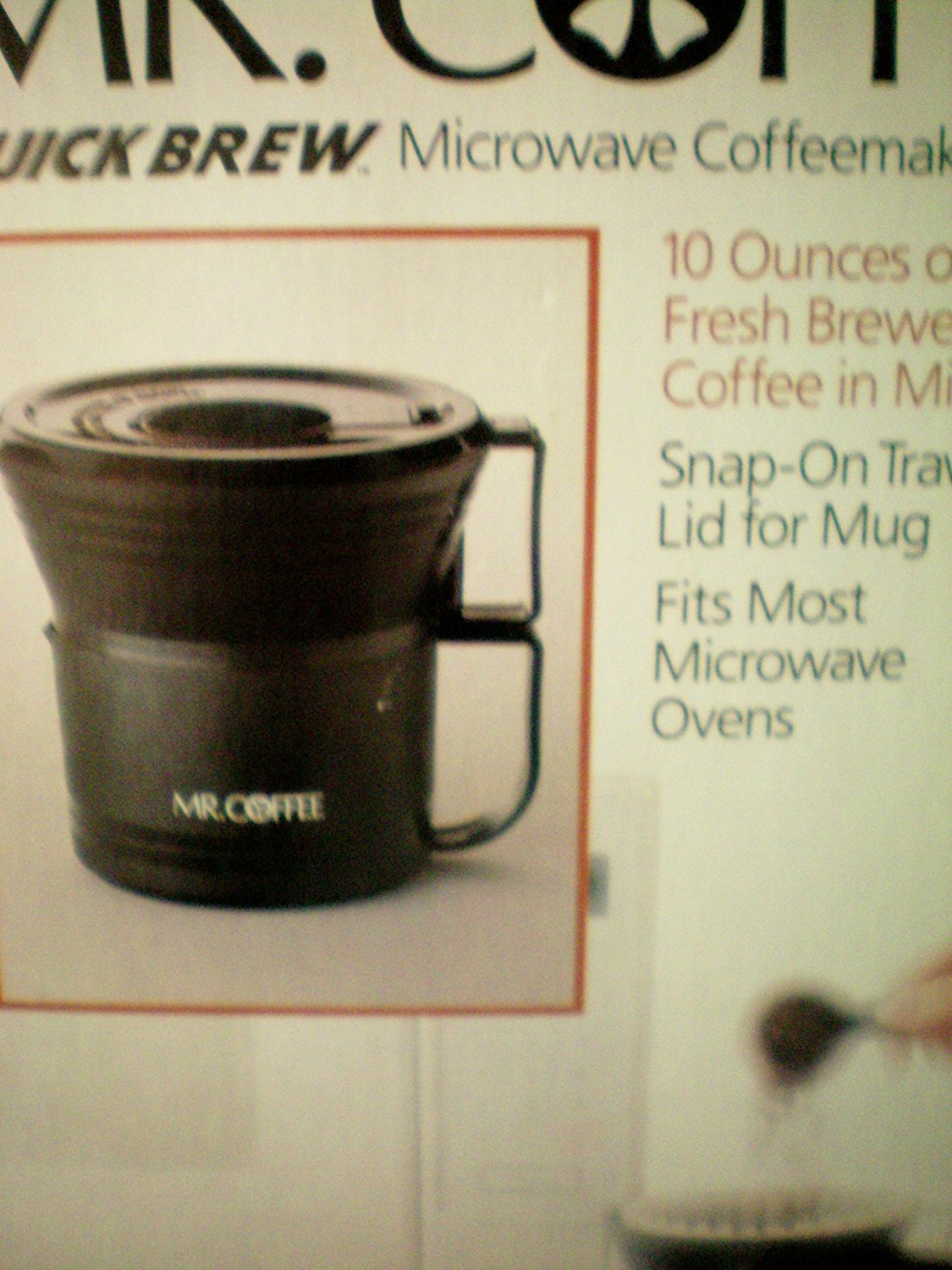 Mr. Coffee Quick Brew Personal Coffee Maker - 10oz Fast Brewing Single Serve Coffee Machine with Snap-On Travel Lid - Perfect for Home, Office & Travel Use