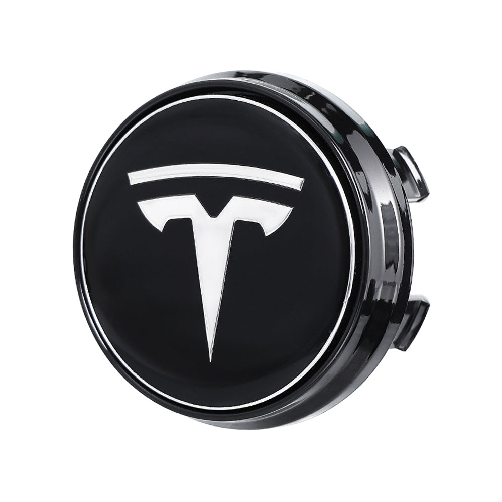 EVBASE Tesla Logo Model 3/Y LED Wheel Hub Caps (4PCS) - Waterproof LED Center Caps for Night Driving & Car Customization - Perfect for Tesla Enthusiasts & Car Modifications