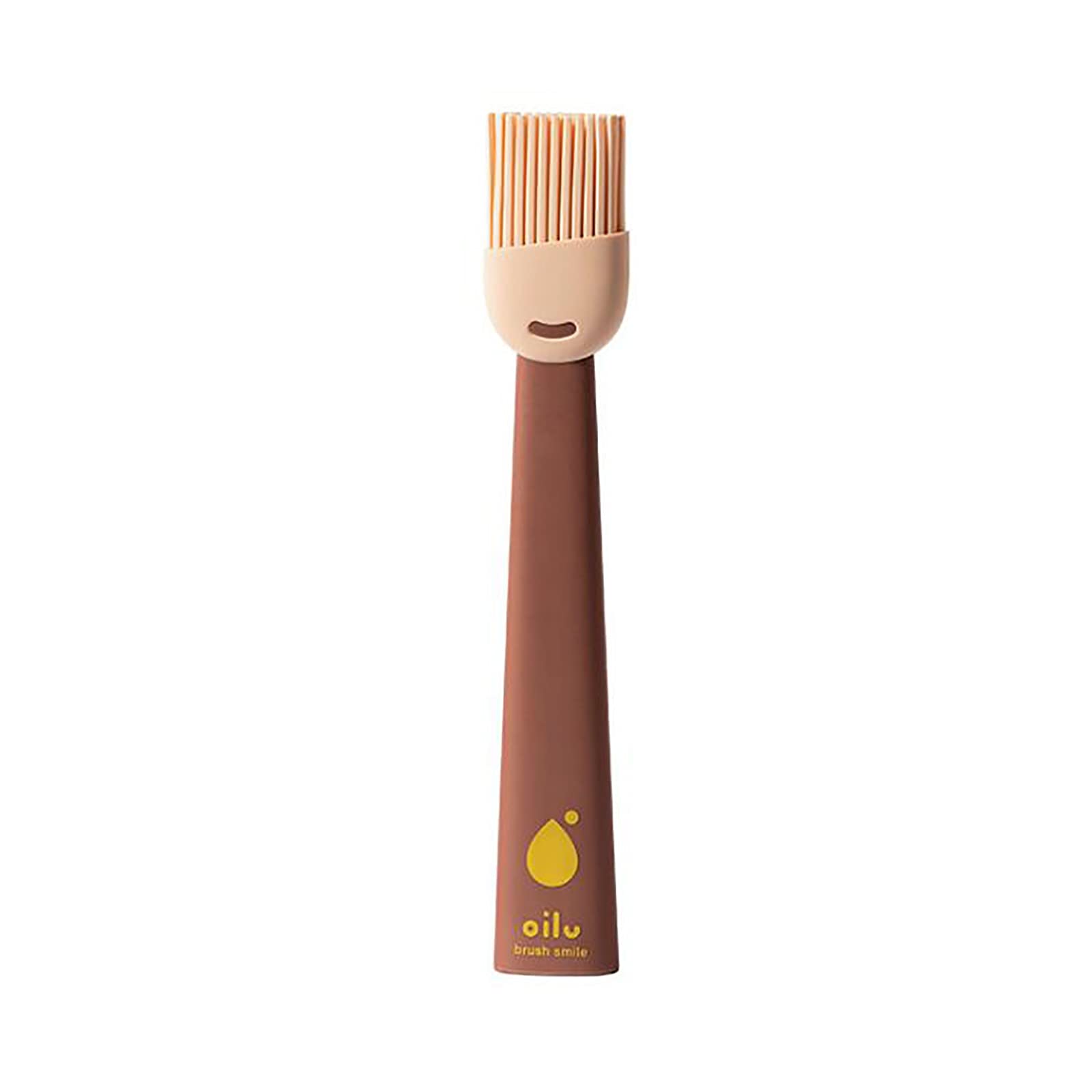 Youngnet Silicone Oil Brush for Pancakes, Cooking, and Baking - High Heat Resistant Kitchen Brush for Food Prep, Household Use, and Dining & Bar Applications (Brown, One Size) - Perfect for Grilling, Frying, and Basting