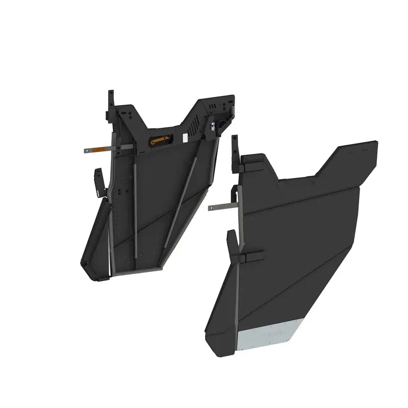 KOLPIN 32010 Rear Half Doors for Polaris Ranger 1000 & XP 1000 CREW - Durable UTV Accessories for Off-Roading, Hunting & Farm Work