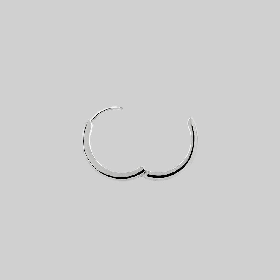 Chunky Hoop Earrings for Women - Sterling Silver Statement Earrings for Everyday Wear & Special Occasions