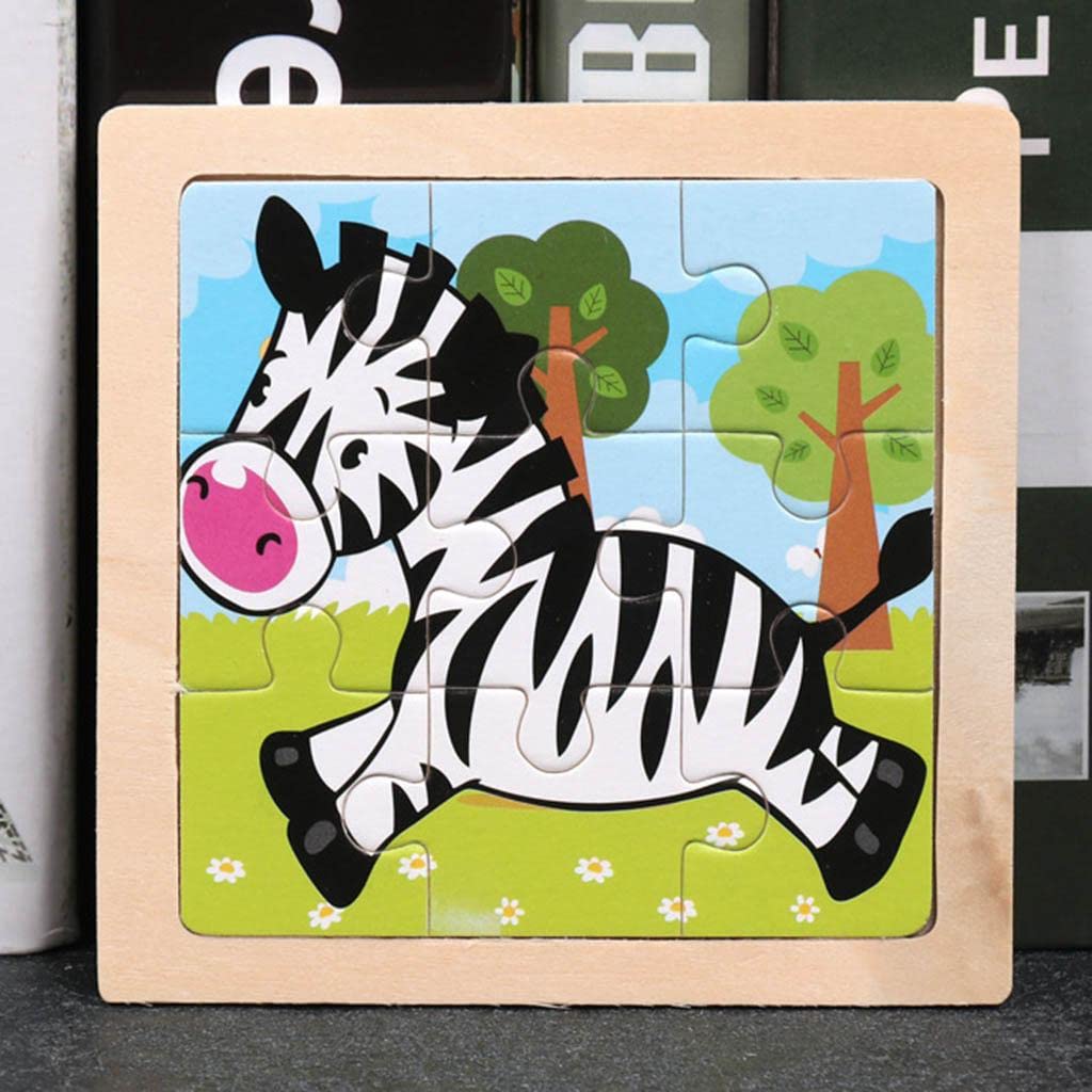Enakshi Wooden Animal Peg Puzzle - Montessori Learning Toy for Toddlers & Preschool Kids - Early Education Wooden Puzzle for Fine Motor Skills - Perfect for Home, Classroom & Daycare Playtime