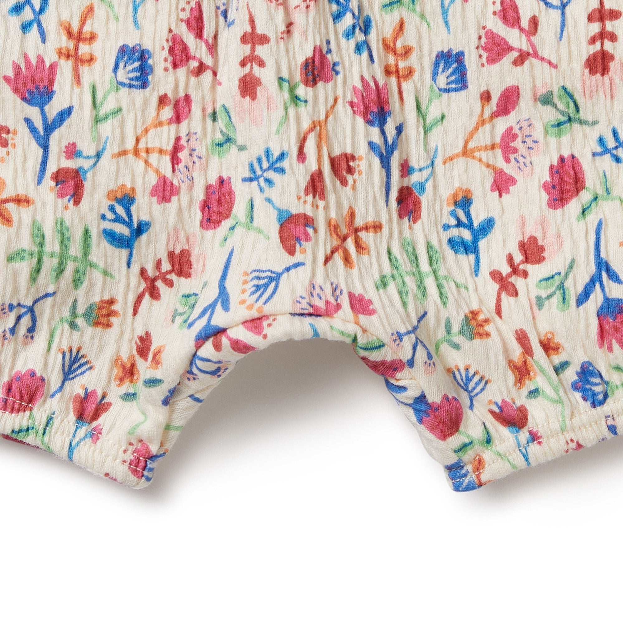 Tropical Garden Crinkle Bloomer Shorts for Women - Comfortable & Stylish Summer Shorts with Elastic Waist - Perfect for Beach, Vacation, and Casual Wear