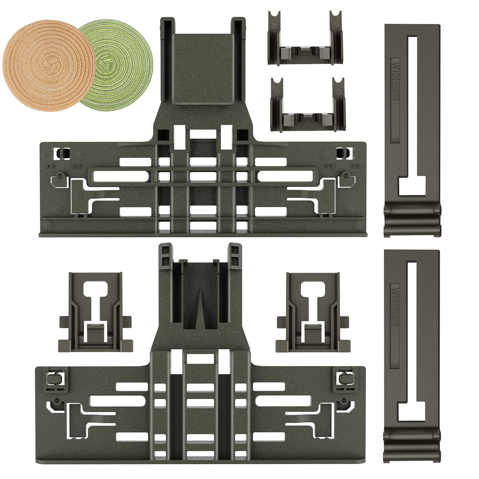 Upgraded W10546503 Dishwasher Top Rack Adjuster - Compatible with KitchenAid, Whirlpool & Kenmore Dishwashers (10-Pack) - Replacement Parts for Upper Rack WPW10546503 - Perfect for Kitchen Appliance Repair & Maintenance