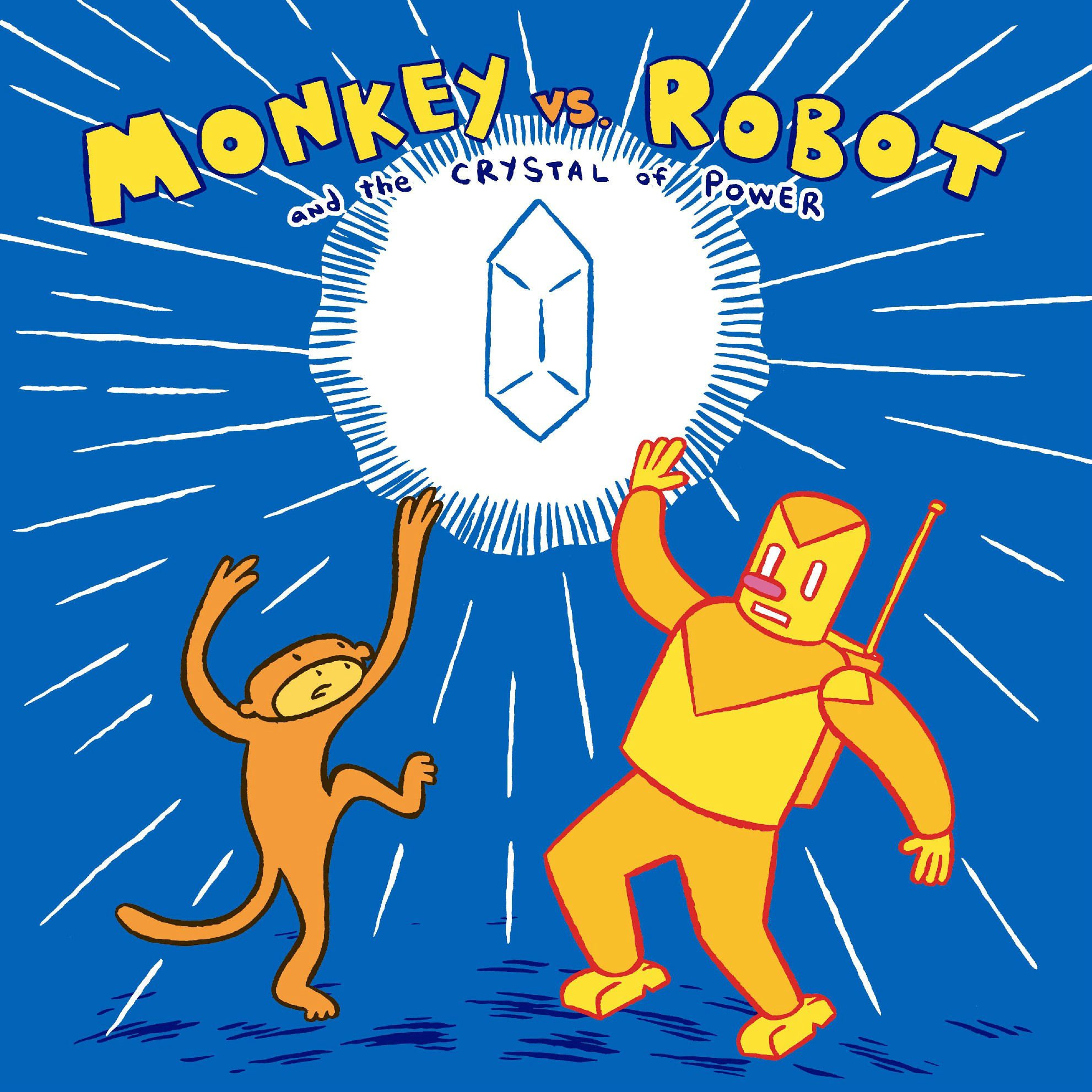 Monkey Vs. Robot & The Crystal Of Power - Action-Packed Sci-Fi Adventure Board Game for Family Game Nights and Teen Parties