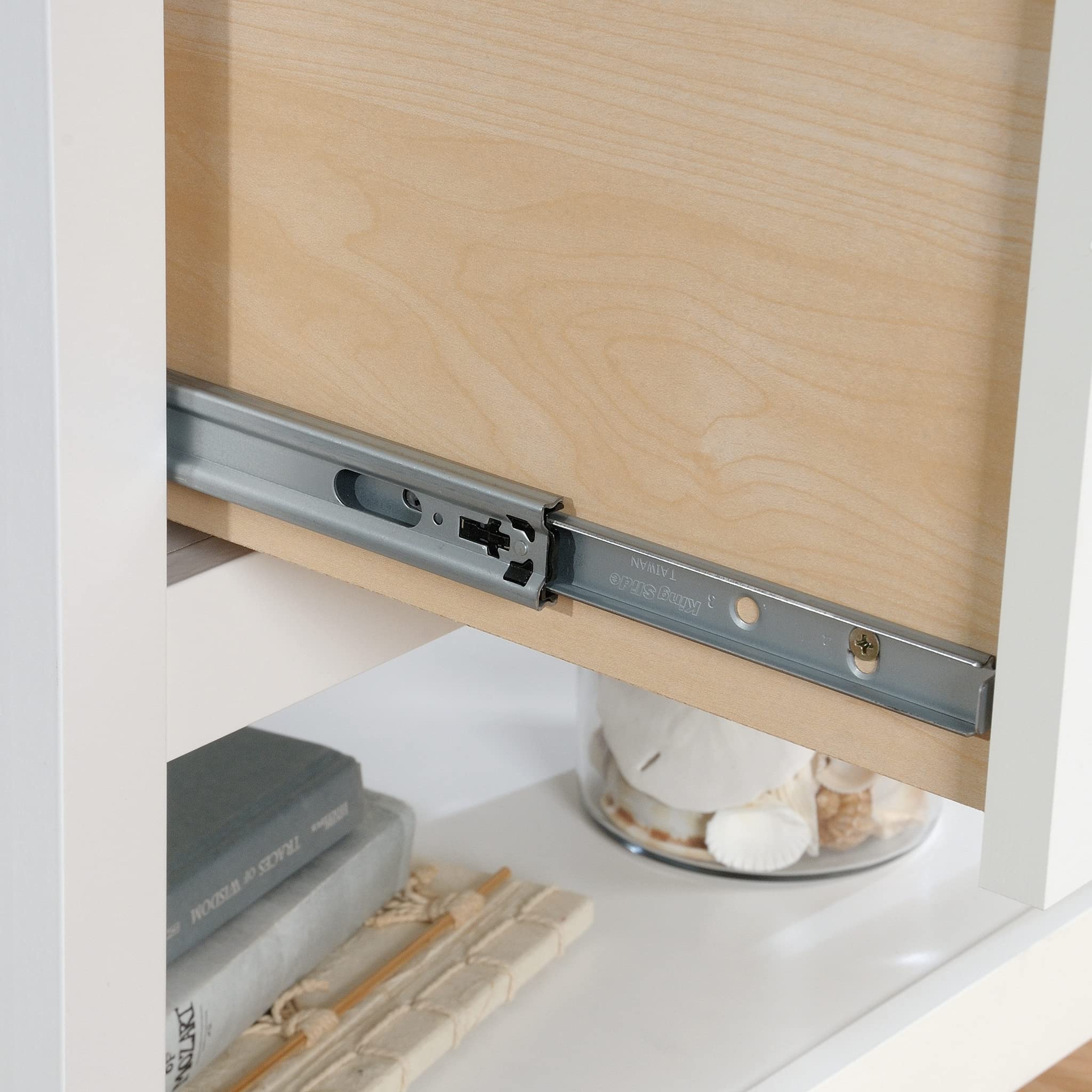 Sauder Cottage Road 1-Drawer Lateral File Cabinet - Soft White Finish - Home Office Storage Solution for Documents & Supplies