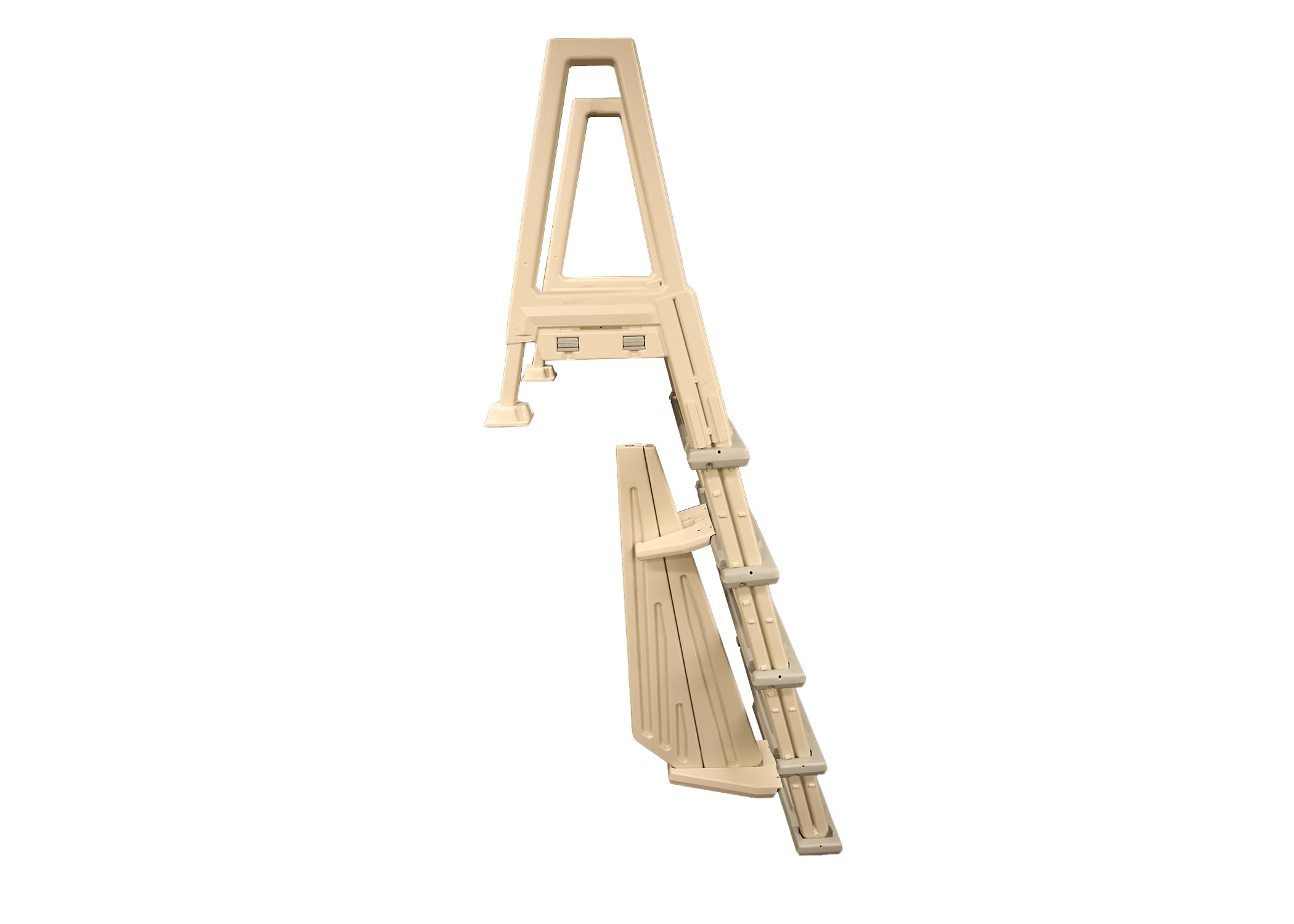Heavy Duty Above Ground Swimming Pool Ladder for Decks - Confer Plastics 6000X Adjustable Height 42 to 56 Inches | Durable In-Pool Ladder for Easy Entry & Exit | Perfect for Backyard Pools, Spas & Deck Access