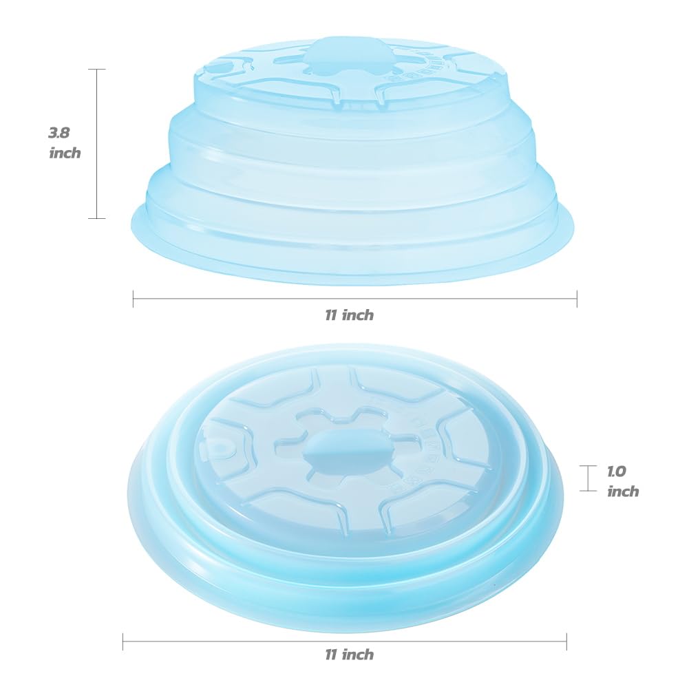 2-in-1 Silicone Food Storage Covers & Microwave Place Mats - Heat Resistant, Non-Slip Kitchen Accessories for Cooking, Serving & Food Prep - Perfect as Silicone Trivets, Pot Holders & Drying Covers