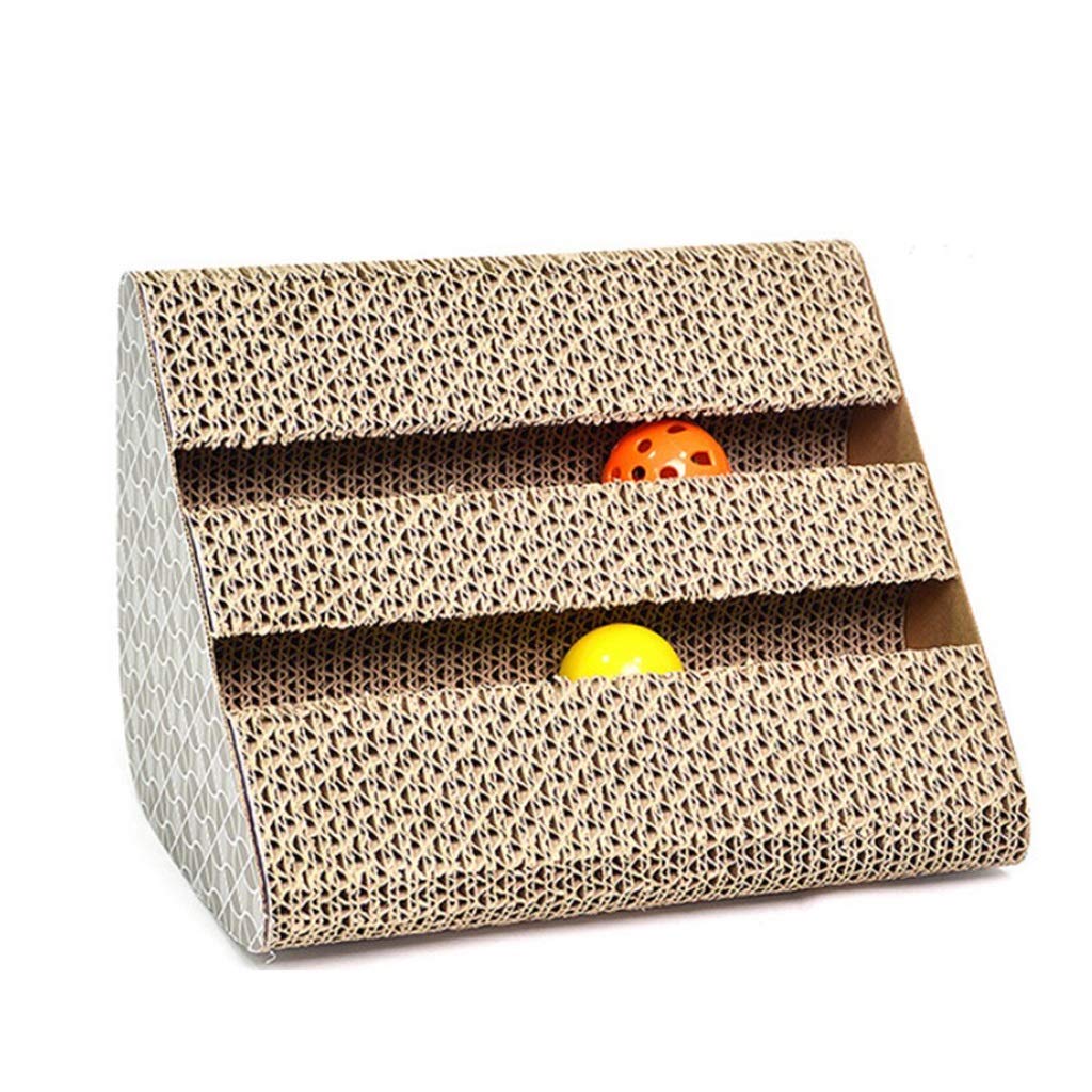Durable Corrugated Paper Cat Scratching Board - Wear-Resistant Pet Grooming & Nail Care Supply for Indoor Cats | Perfect for Sofa Protection & Stress Relief