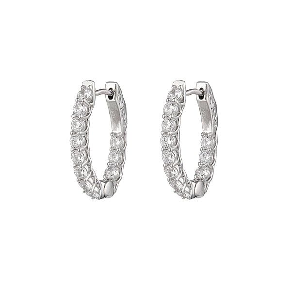 Small Halo Earrings for Women - Dainty & Elegant Gold/Silver Hoop Earrings | Perfect for Everyday Wear, Parties & Gifts