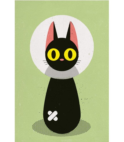 Komboh Bandage Cat Giclee Print - High Quality Art Print for Home Decor, Office Wall Art, and Gift Giving