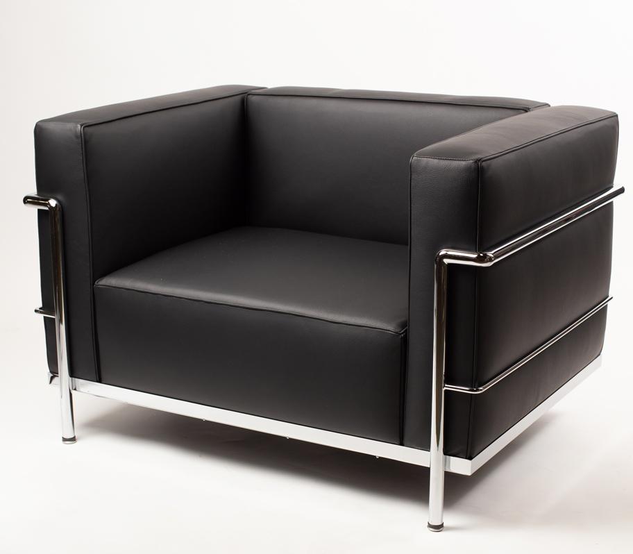 Le Corbusier LC3 Grand Confort Lounge Chair - Mid-Century Modern Leather Sofa for Living Room, Office & Lounge Areas - Premium Designer Furniture for Home Decor