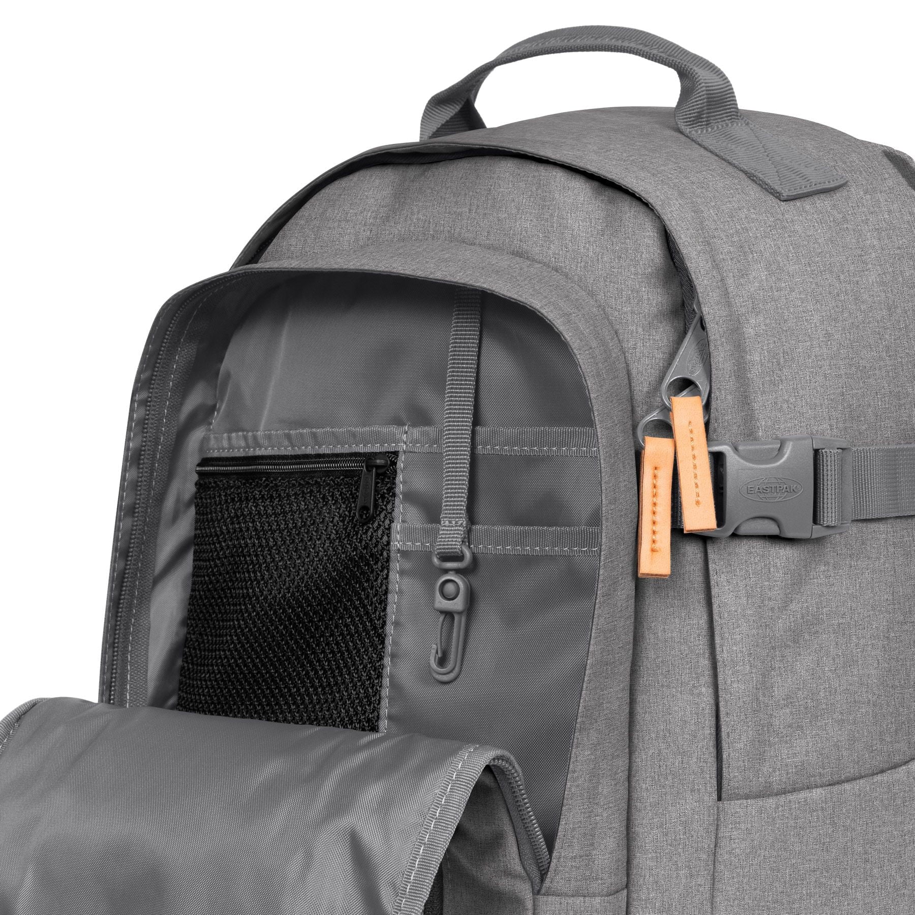 Eastpak Smallker CS Backpack - Stylish & Durable School & Travel Bag in Sunday Grey | Perfect for College, Work & Everyday Use