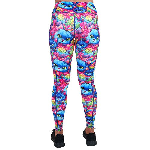 Purrfection High Waist Yoga Leggings for Women - Comfortable & Stretchy Workout Pants - Perfect for Yoga, Gym, Running & Lounge Wear