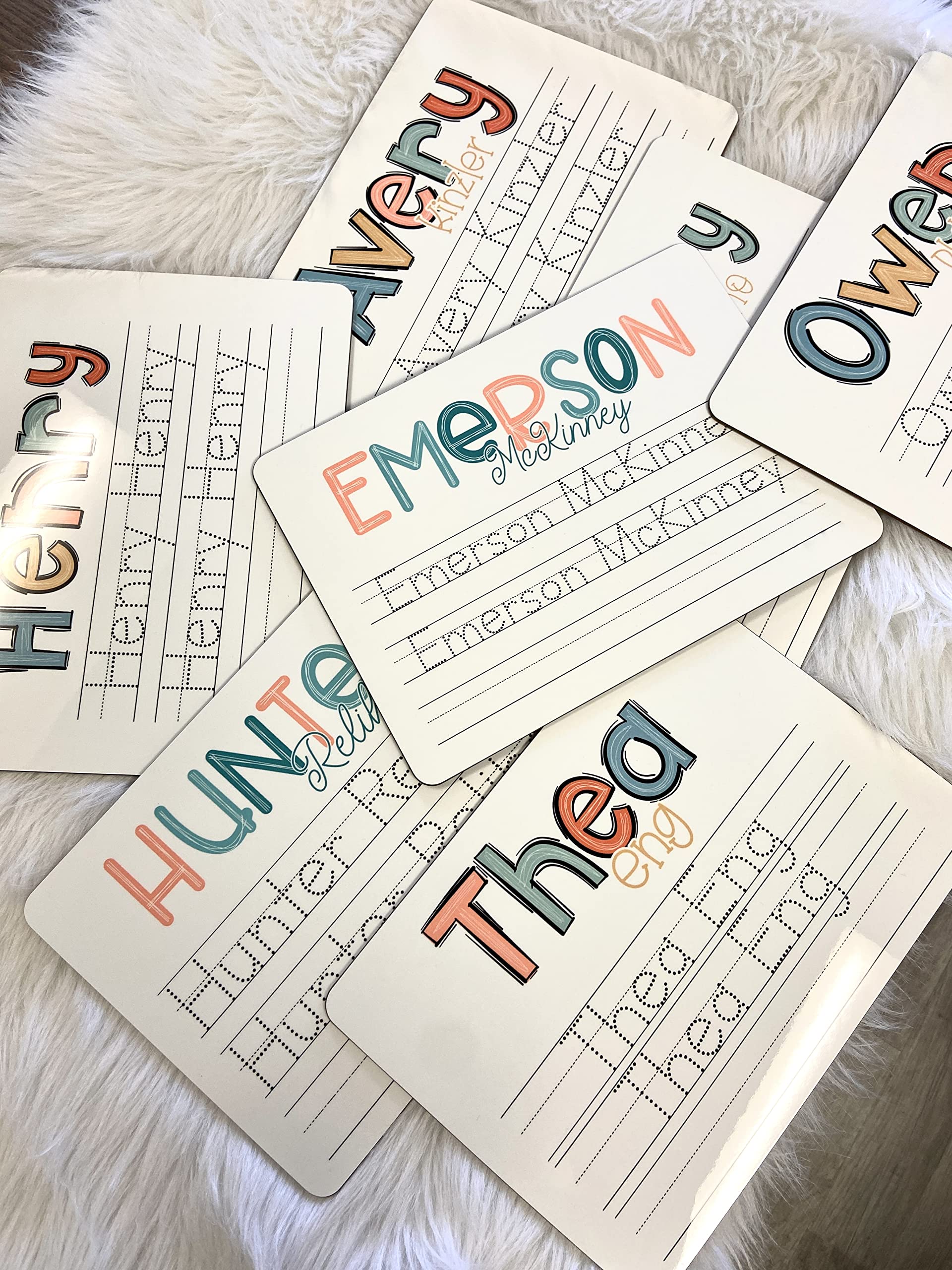 Personalized Name Tracing Board for Kids - Reusable Dry Erase Learning Board with Alphabet Tracing - Montessori Educational Toy for Preschool Writing Practice - Perfect for Homeschool & Classroom Use