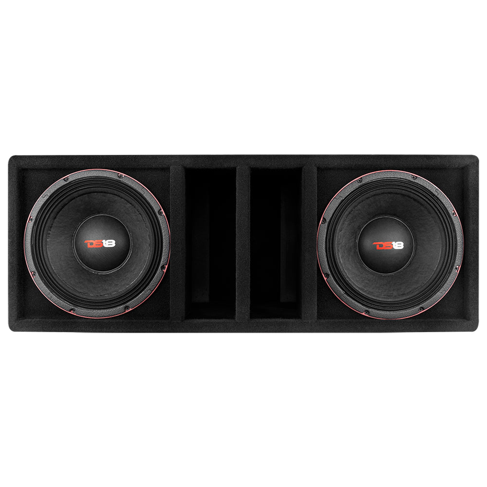 PANCADAO Ported Subwoofer Box with Dual 12-Inch Mid Bass PRO 1.5KP12.2 Loaded Enclosure - Perfect for Car Audio, Home Theater & Bass Boosted Music Systems