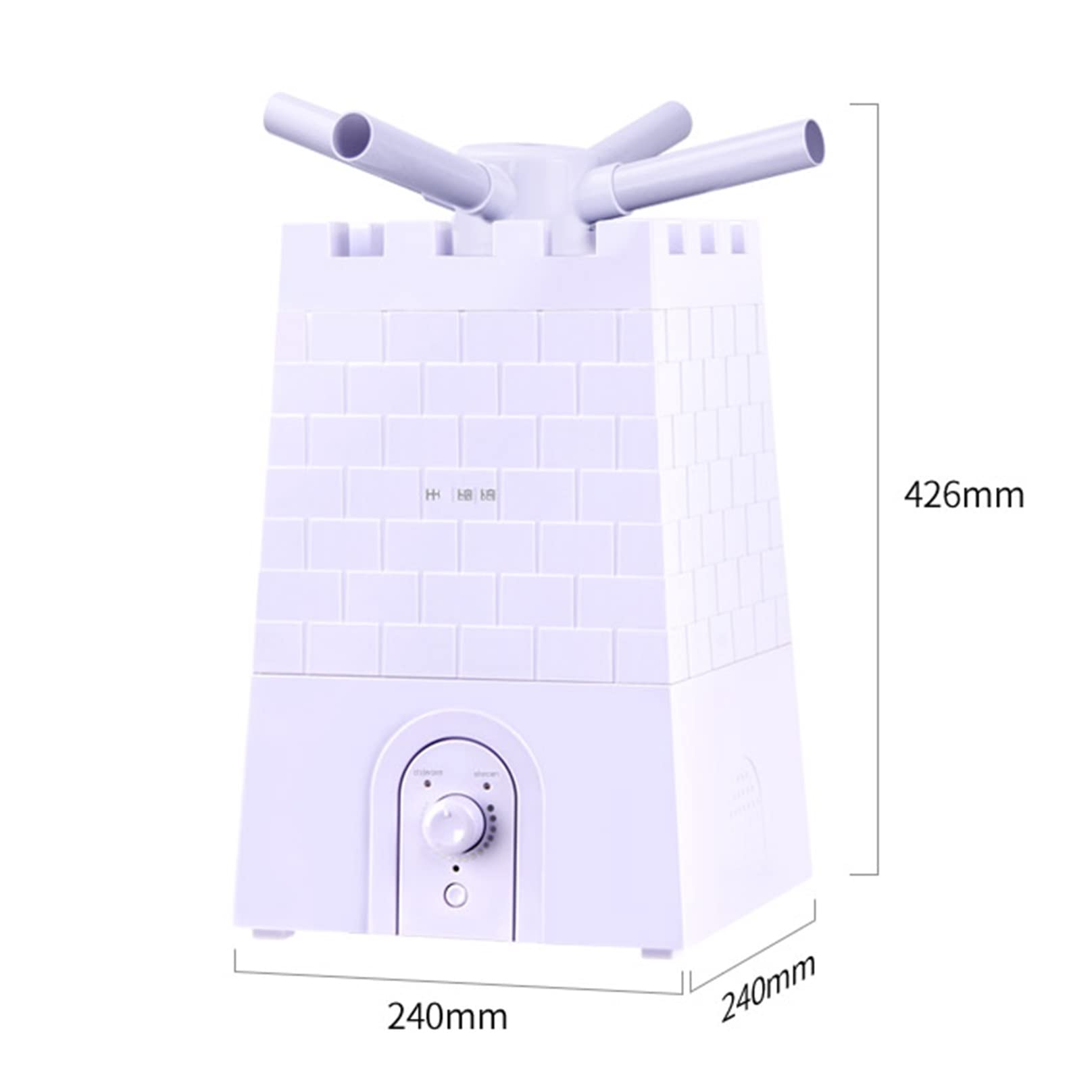 2.3Gal Large Humidifier for Home & Office - Cool Mist Vaporizer for Large Rooms up to 1000 Sq Ft, Whole House, Commercial & Industrial Use | Perfect for Bedroom, Nursery, Greenhouse, Warehouse & Plant Care | Standard Version