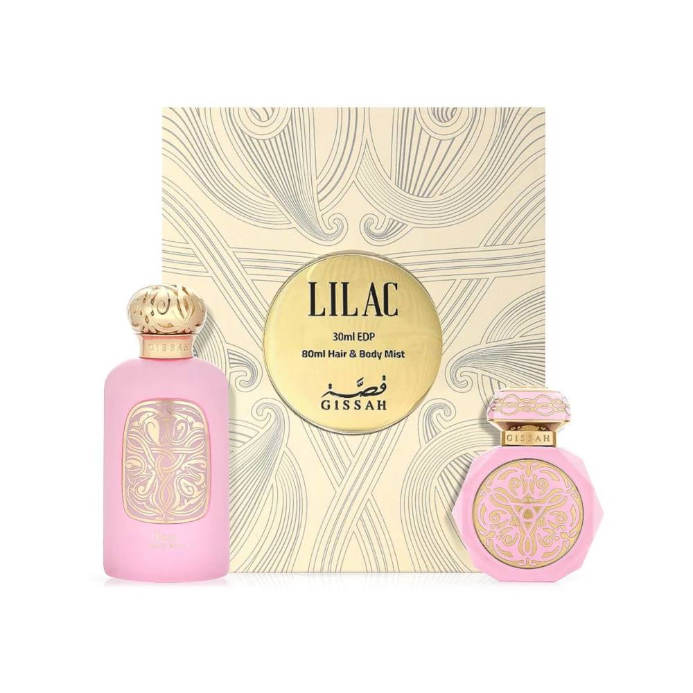 Lilac Perfume Set - 30ml Eau de Parfum & 80ml Body & Hair Mist for Women | Floral Fragrance Gift for Her | Perfect for Daily Wear, Date Nights & Special Occasions