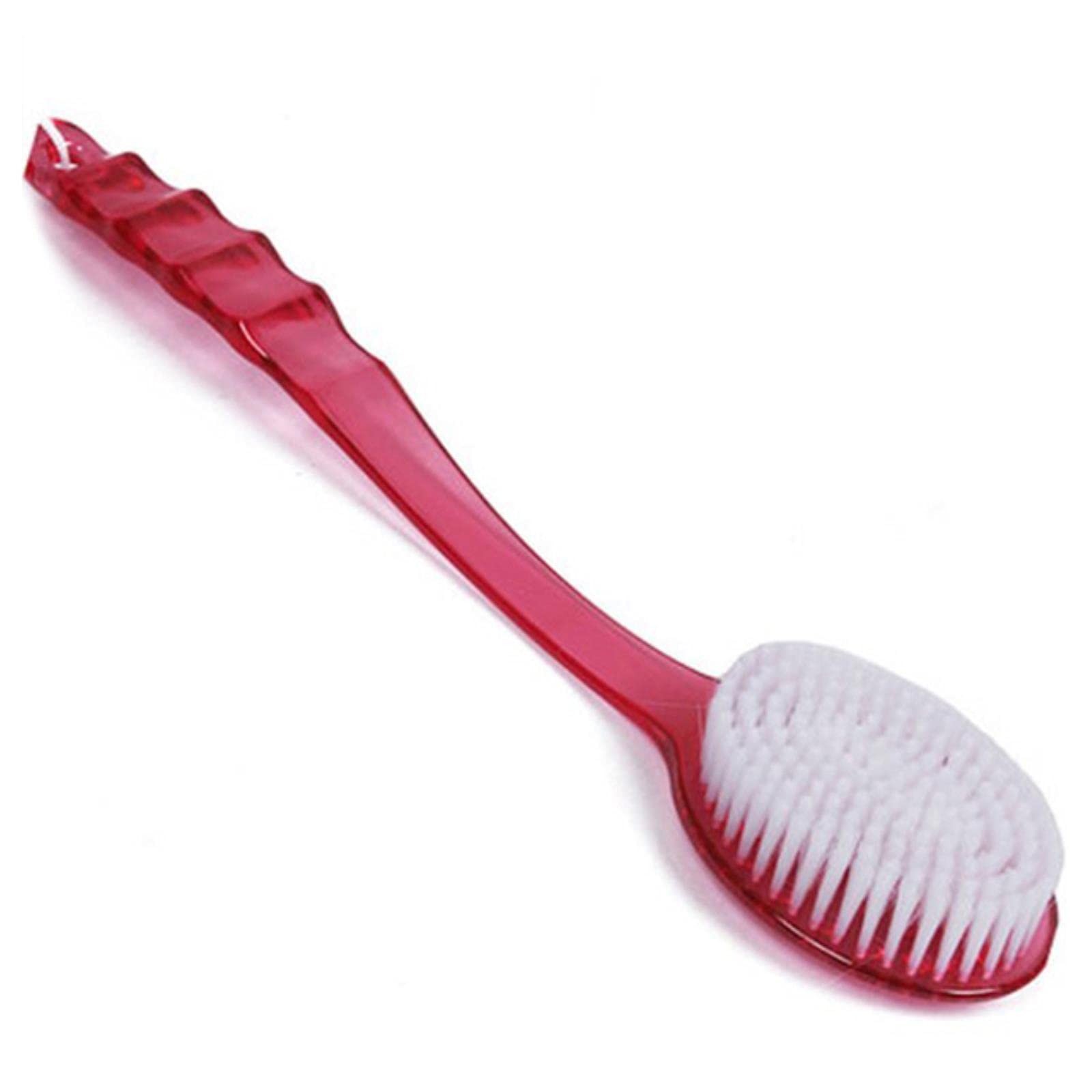 Long Handle Bath Shower Back Brush - Exfoliating Body Scrubber with Soft Bristles, Plastic Massager & Skin Cleaning Tool for Men & Women - Perfect for Hard-to-Reach Areas & Spa-Like Shower Experience