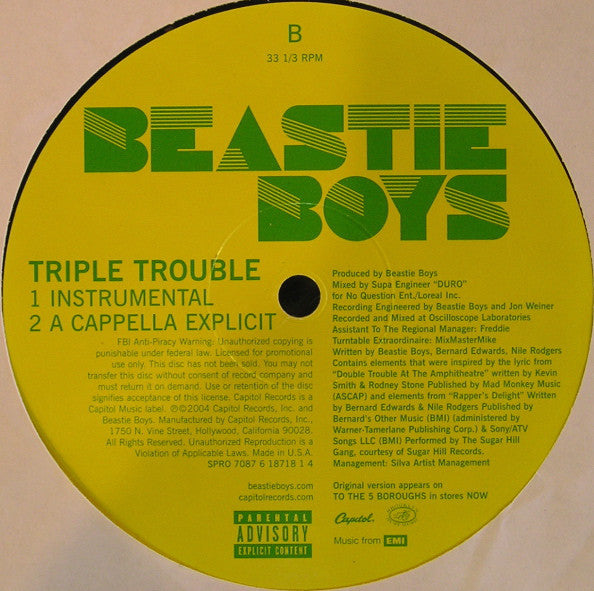 Beastie Boys - Triple Trouble 12