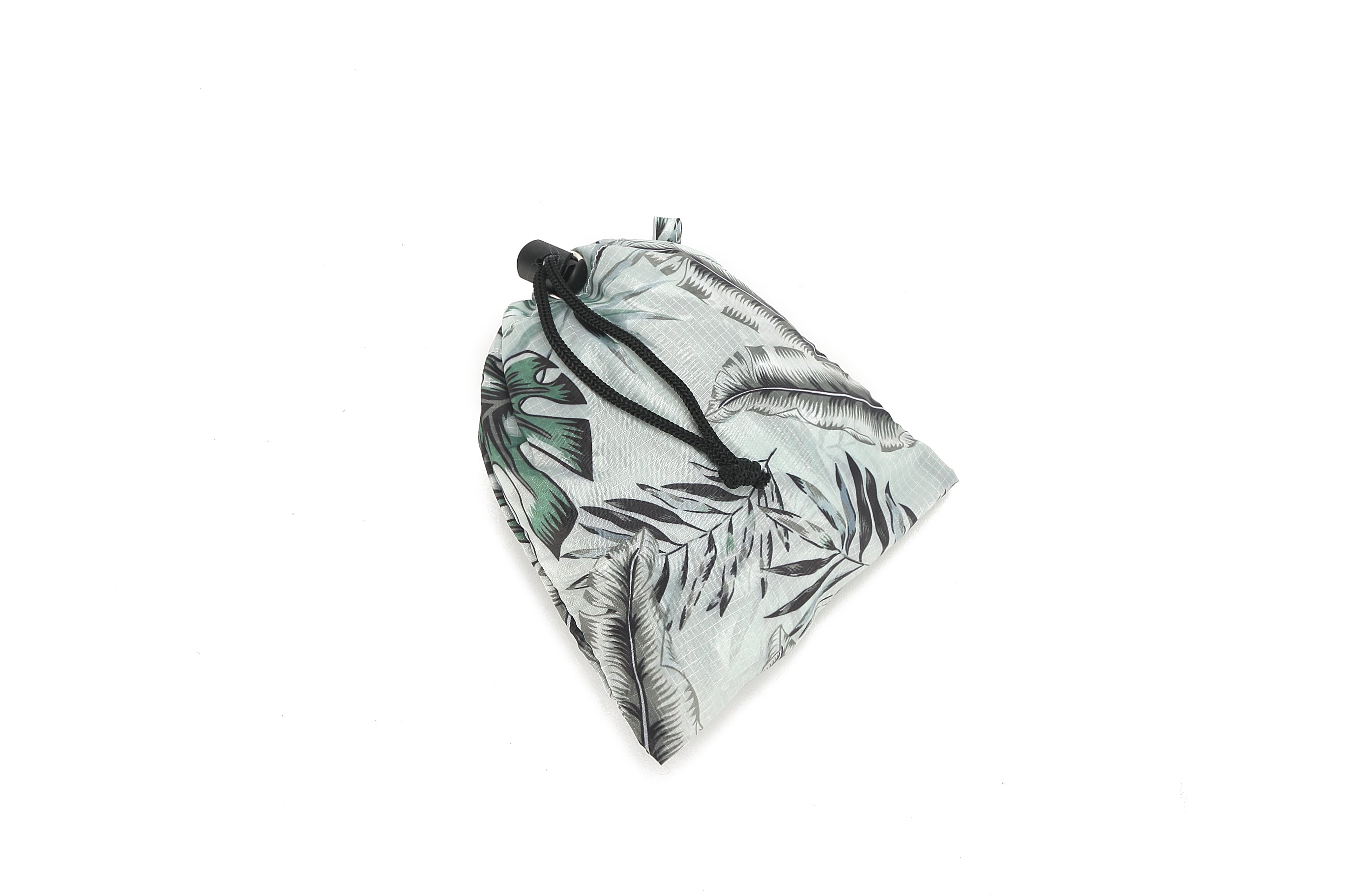 Foldable Tote Bag with Jacqueline Monstera Print in Teal - Perfect for Grocery Shopping, Beach Trips & Travel Accessories