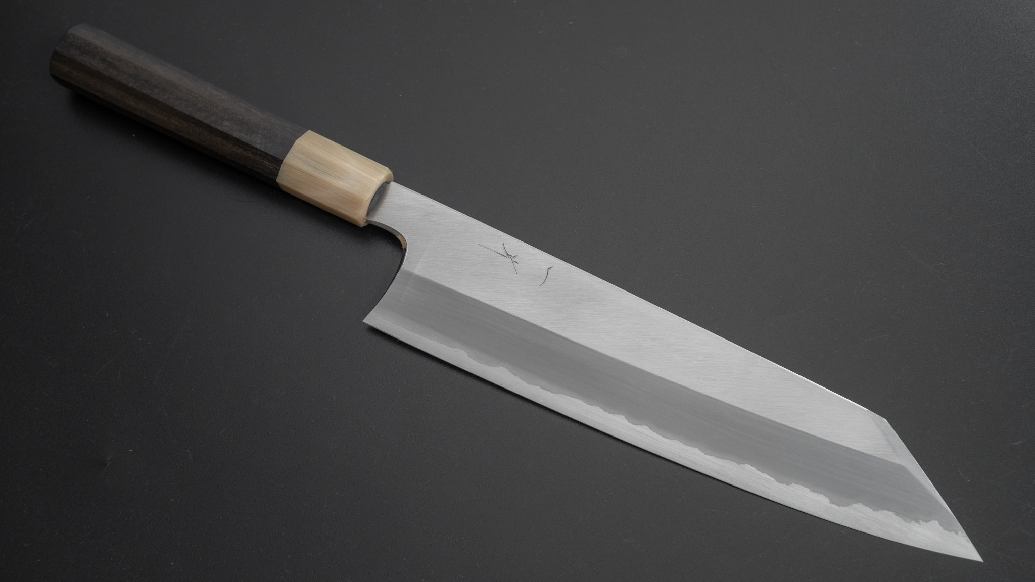 Hitohira Togashi White #1 Stainless Clad Migaki Kiritsuke Gyuto 240mm Japanese Chef Knife with Taihei Ebony Handle - Perfect for Sushi, Sashimi & Precision Cutting