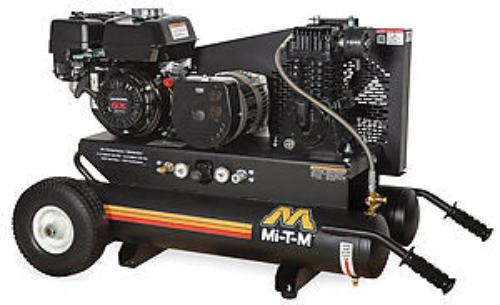 8 Gallon Single Stage Air Compressor & Generator Combo - AG1 PH65 08M1 - Portable Power Solution for Home, Garage, and Job Site Use