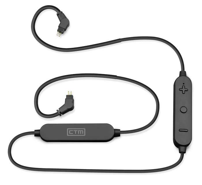 CTM 2-Pin 0.78mm Wireless Smart Cable for In-Ear Headphones - Perfect for Gym, Running & Travel