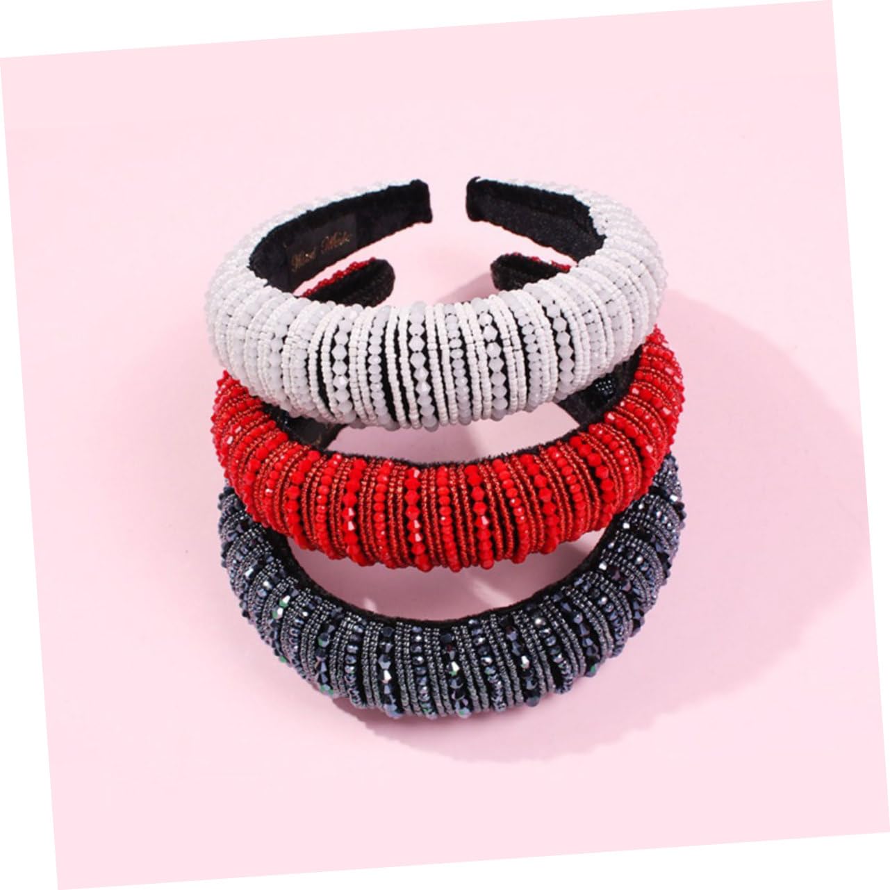 Sparkly Jeweled Headbands for Women & Girls - 2 Pack Glitter Hair Accessories for Weddings, Parties & Special Occasions
