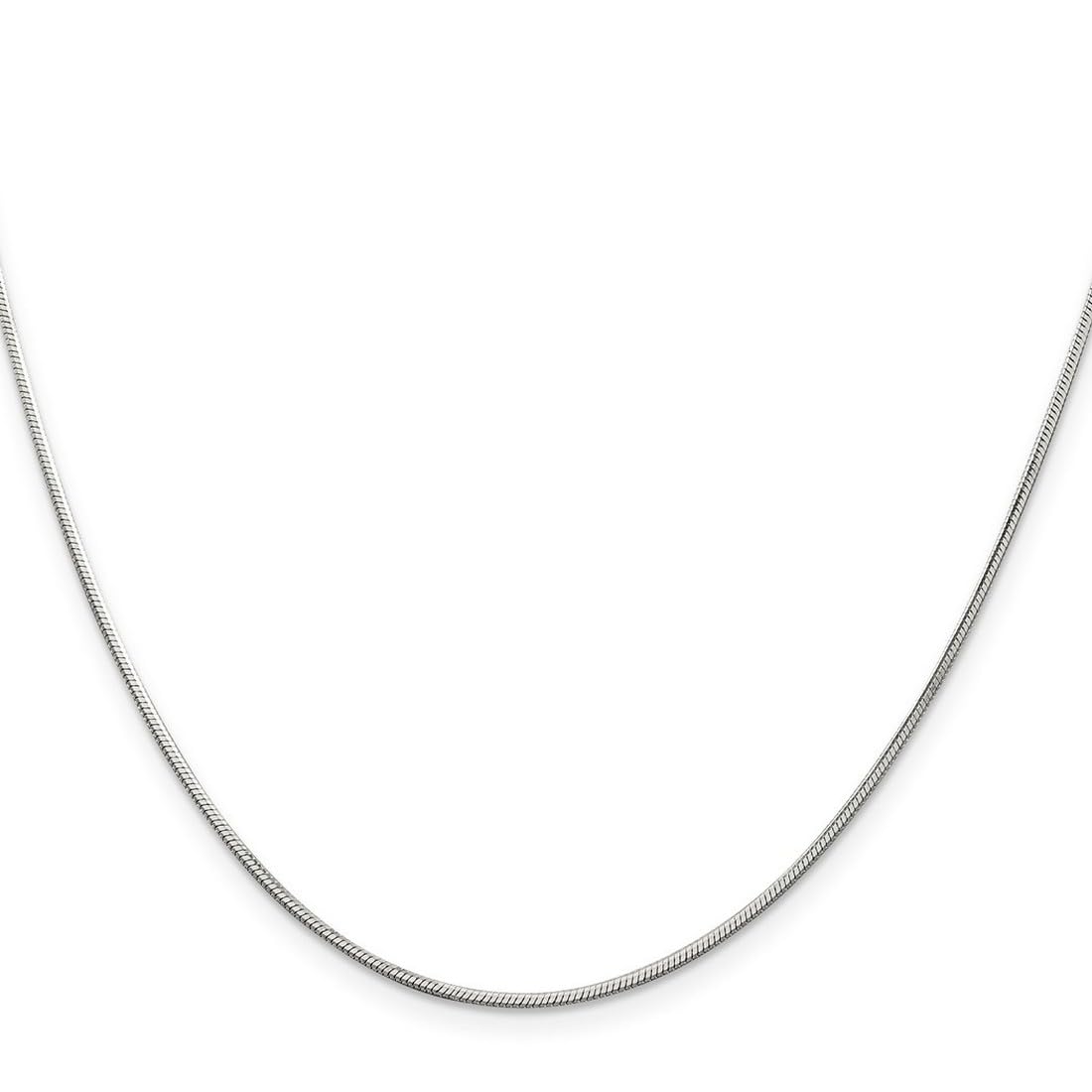 925 Sterling Silver Octagonal Snake Chain Necklace - 24 Inch 1.25mm Polished Solid Silver Lobster Claw Necklace for Women & Men | Elegant Gift for Anniversary, Birthday & Everyday Wear