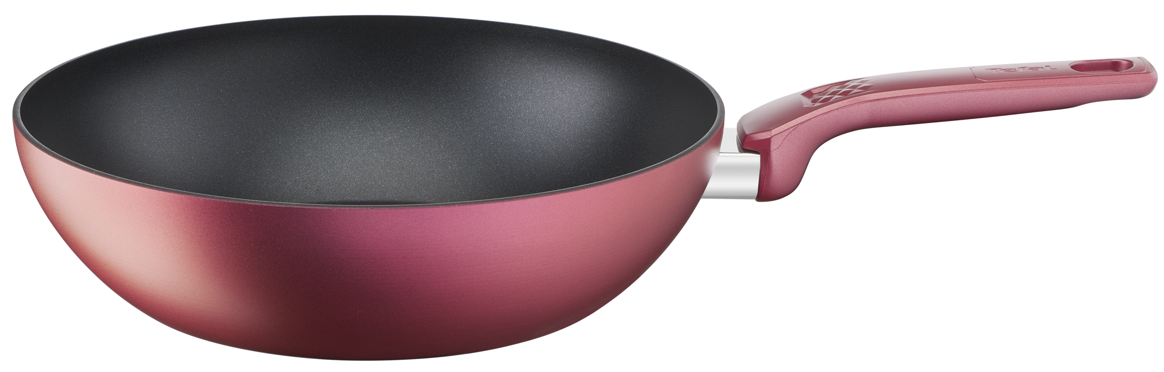 Tefal Daily Chef 28cm Red Non-Stick Induction Wok Pan - Perfect for Stir-Frying, Sautéing & Asian Cooking - Compatible with All Stovetops Including Gas, Electric & Induction