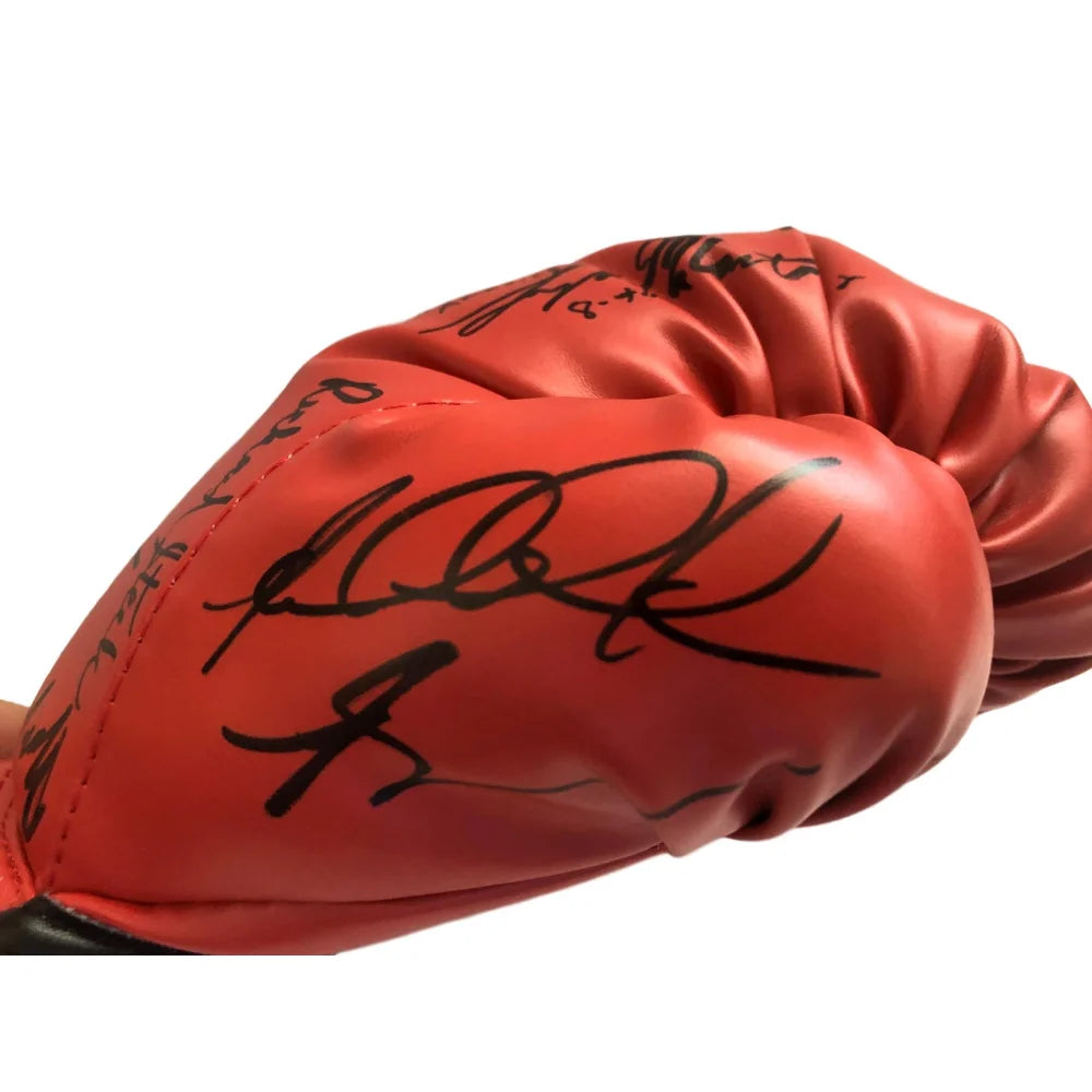 Authentic Boxing Legends Multi-Signed Glove with JSA COA - Shane Mosley, Fernando Vargas, Michael Carbajal, Ray Mercer +7 - Perfect for Sports Memorabilia Collectors, Man Cave Decor, and Boxing Fan Gifts