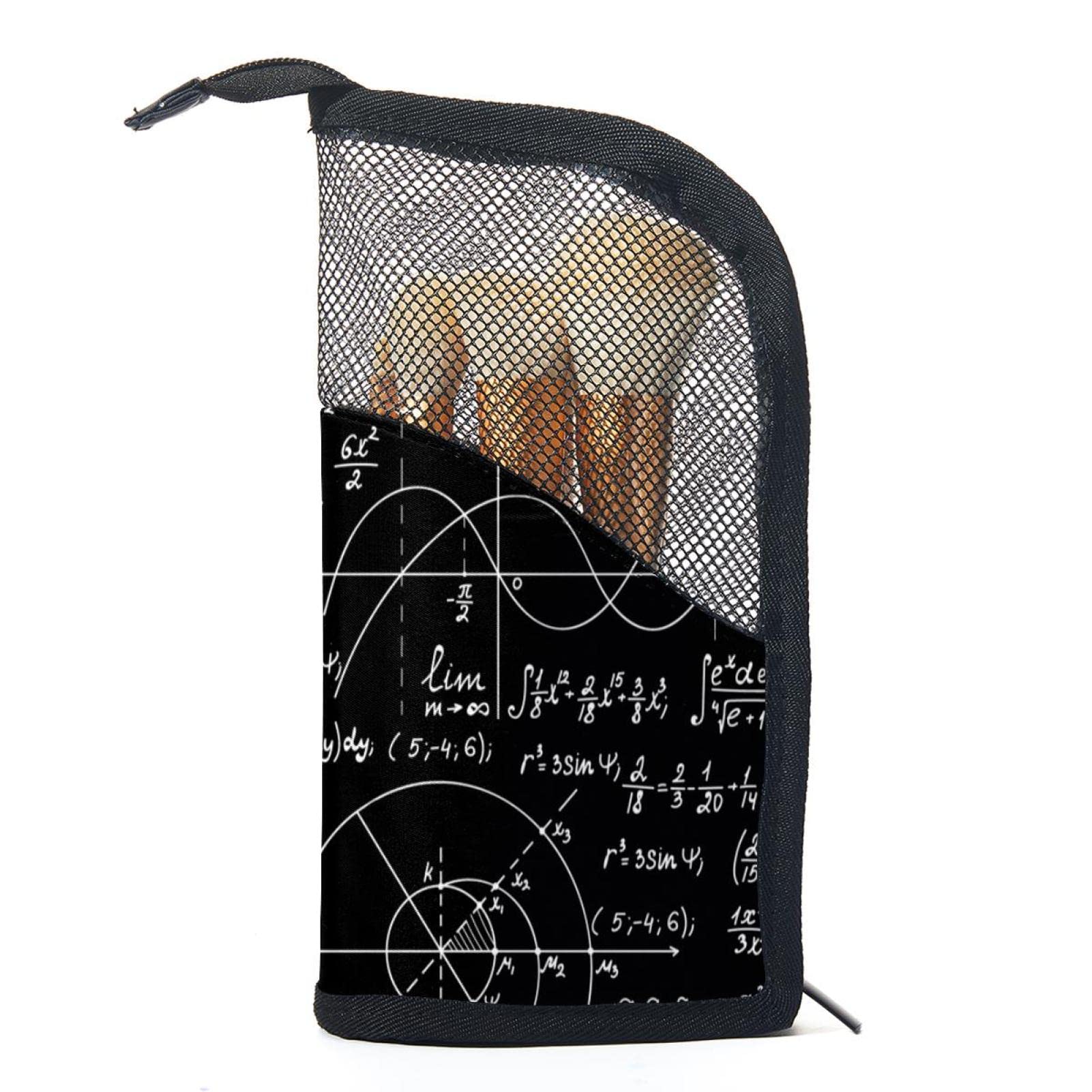 12-Piece Makeup Brush Organizer Bag with Black Background - Portable Travel Brush Holder Case for Professional & Home Makeup Artists