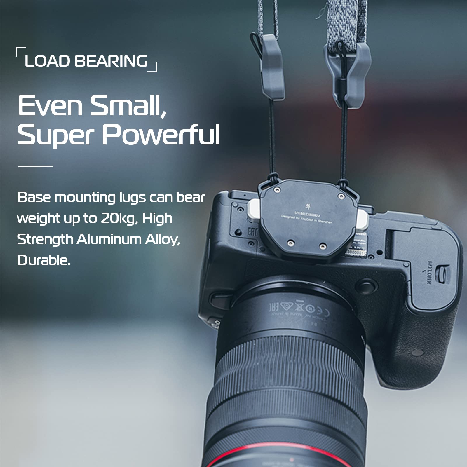 ULANZI F38 Quick Release Camera Shoulder Strap Mount Kit V2 - QR Plate Tripod Adapter for DSLR/Mirrorless Cameras - Perfect for Travel, Vlogging & Outdoor Photography