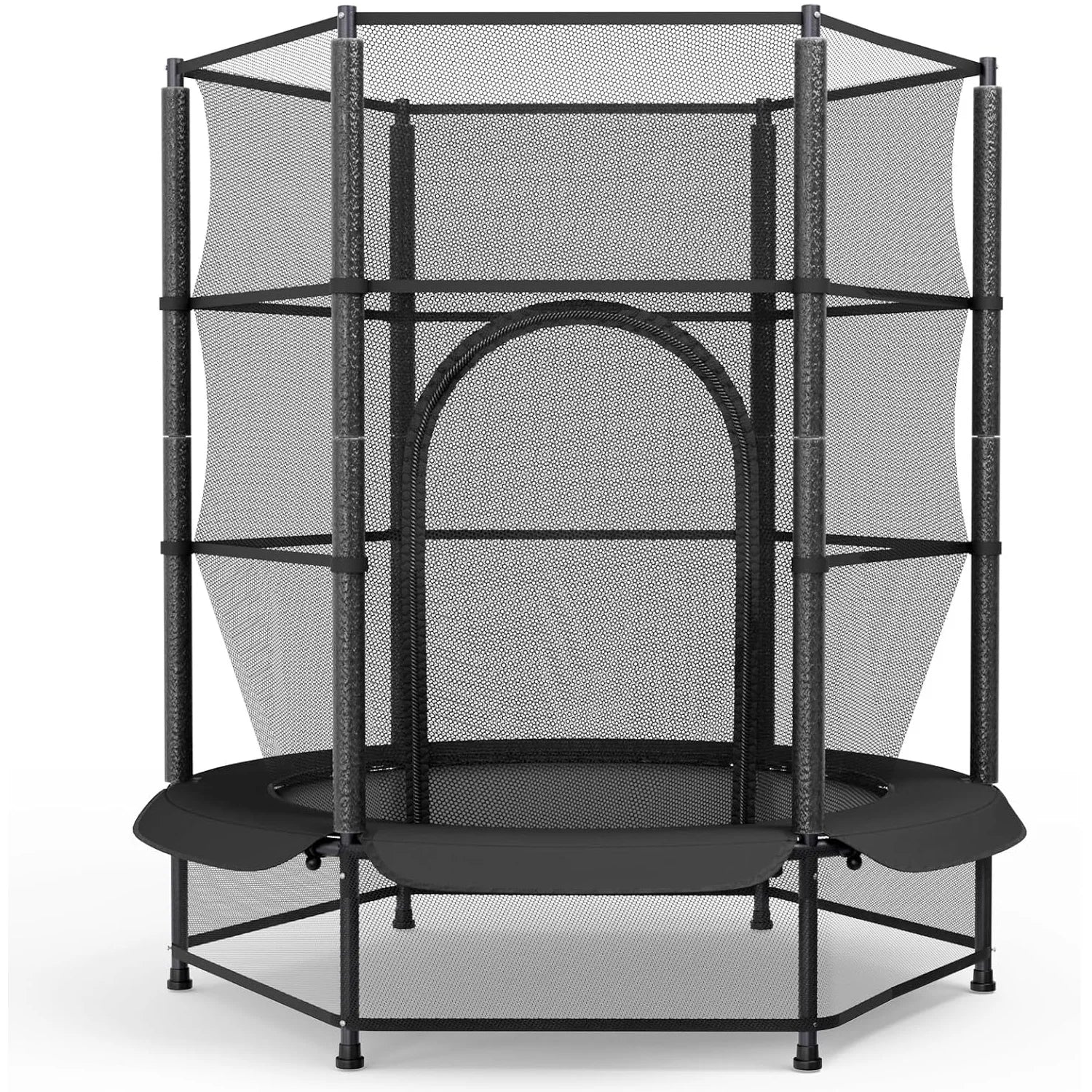 Best 140cm Mini Trampoline for Kids with Safety Net - Indoor & Outdoor Toddler Trampoline with Built-in Zipper | Perfect for Backyard Play, Exercise & Birthday Gifts