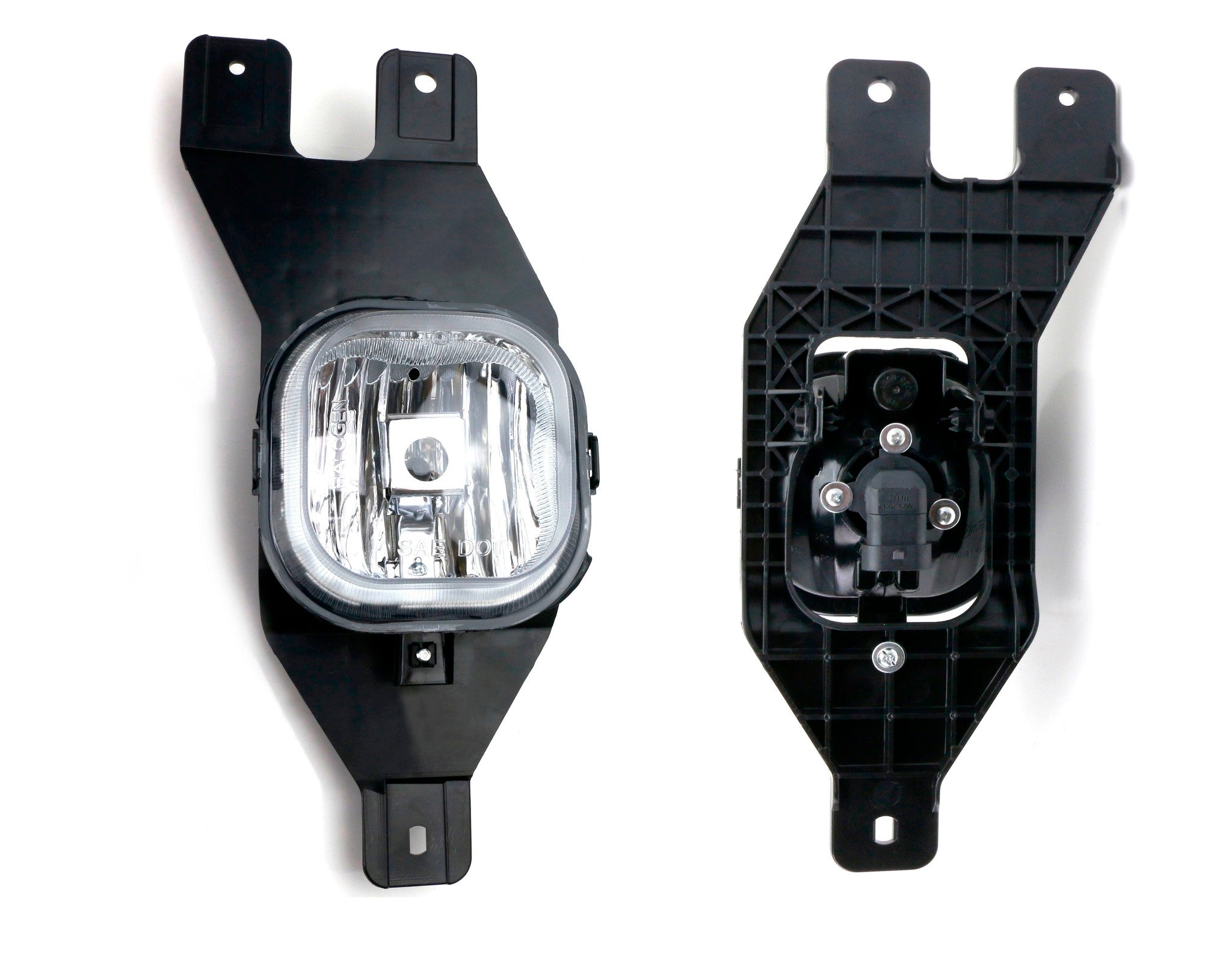 Clear Lens Fog Light Kit with 9145 Halogen Bulbs for Ford F250 F350 F450 F550 Super Duty - Durable Off-Road Lighting for Night Driving & Adverse Weather Conditions