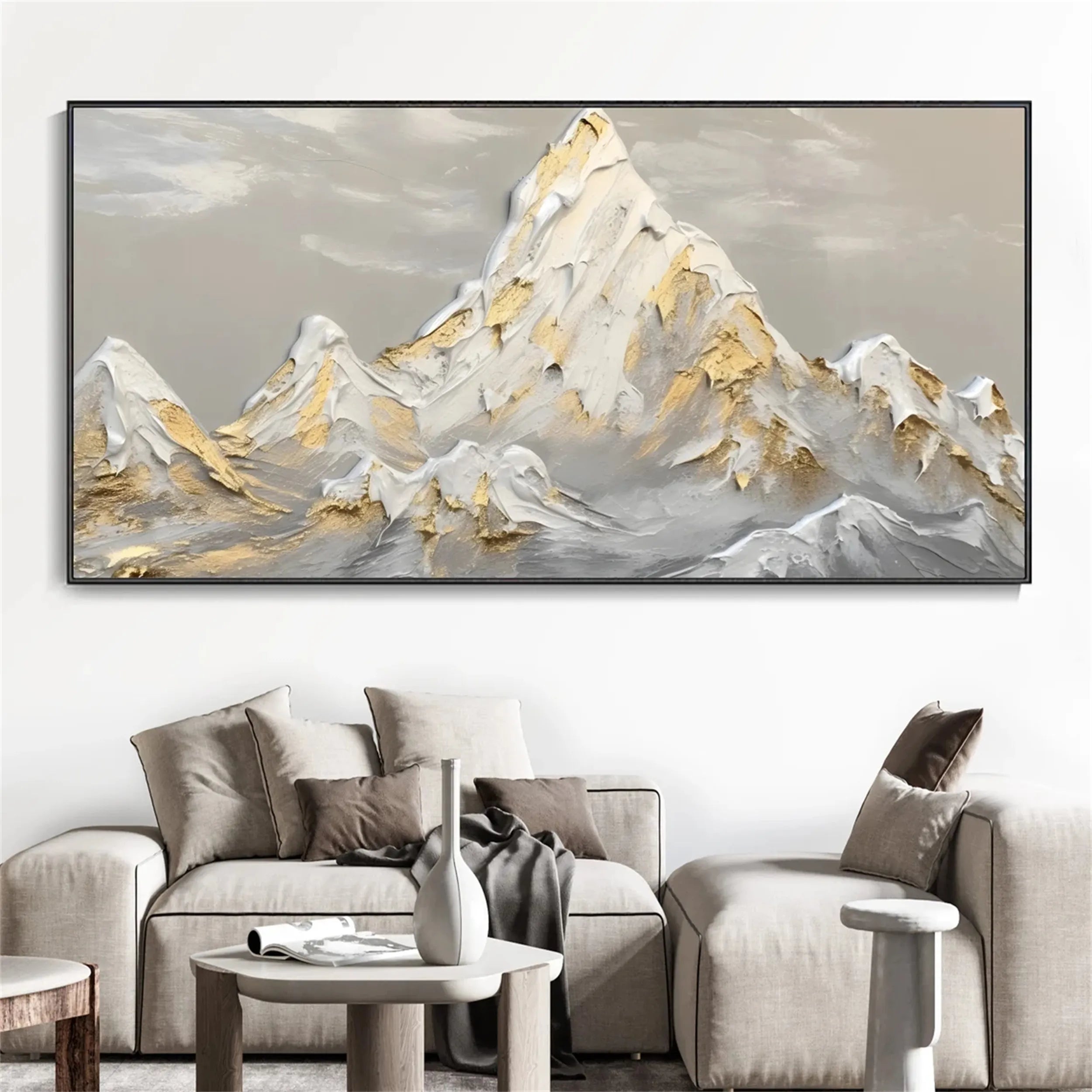 Minimalist Textured Plaster Art Painting - Abstract Wall Decor for Living Room, Bedroom & Office | Modern Home Artwork #MM263