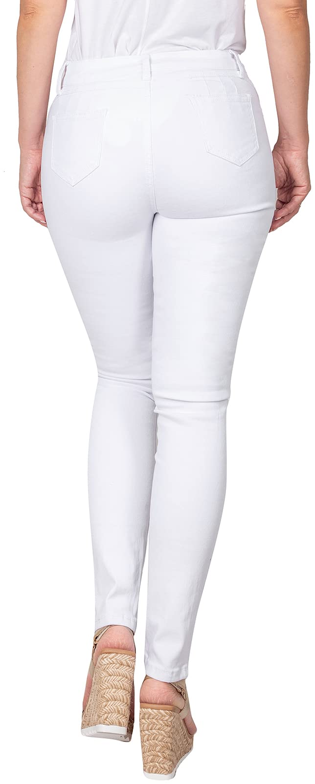 BodiLove Women's Ripped Skinny Jeans - 5 Pocket Stretch Denim Pants for Casual Wear & Night Out | Trendy Distressed Jeans for Women