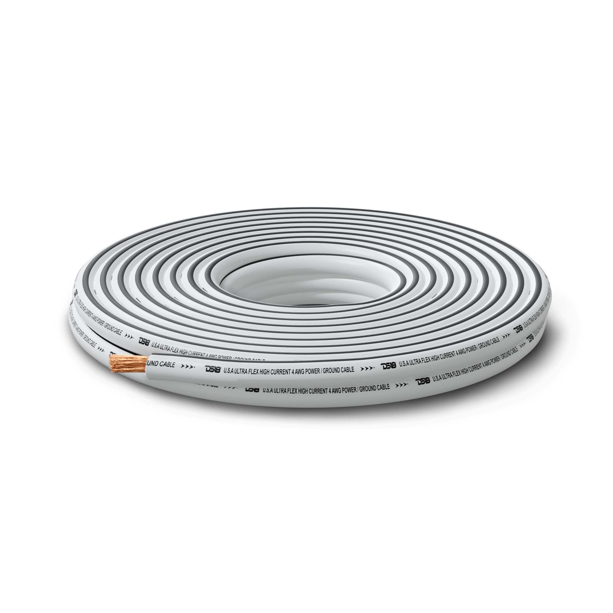 4 GA Marine Grade Tinned 100% Copper OFC Ground Wire 50 Feet - Heavy Duty Battery Cable for Boats, RVs, and Automotive Electrical Systems