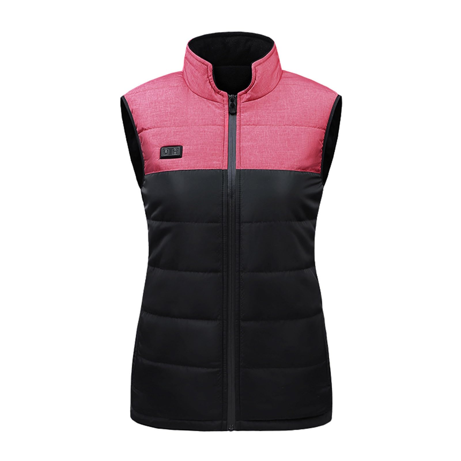 FunAloe Women's Heated Vest - Winter Electric Gilet with Stand-Up Collar, 17-Zone Heating, Dual Control | Sleeveless Thermal Jacket for Women & Men | Perfect for Outdoor Activities, Work, Hiking & Cold Weather