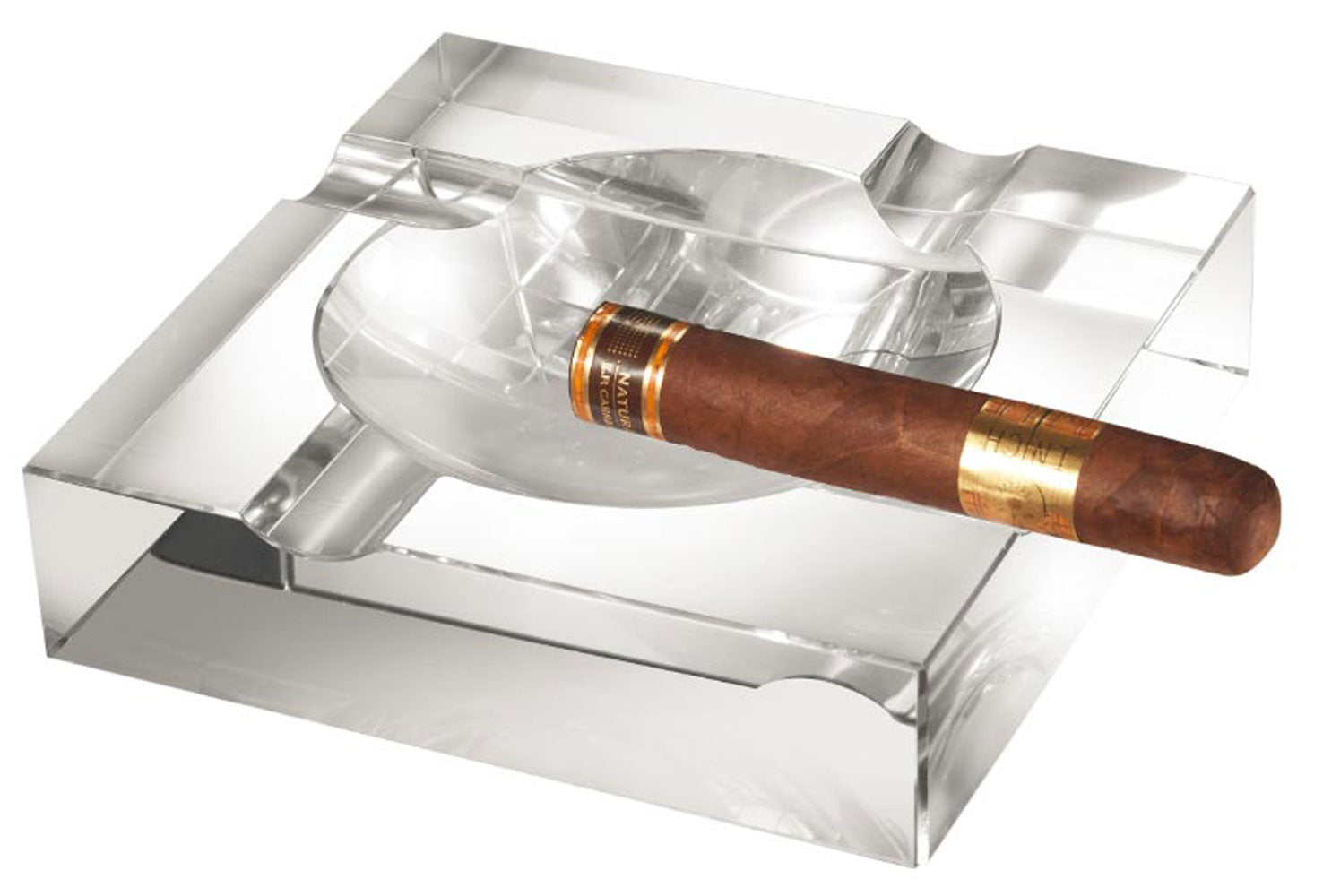 Premium Visol Ramses Crystal Heavy-Duty Cigar Ashtray – Durable Glass Design for Cigars & Cigarettes – Perfect for Smoking Lounges, Outdoor Patios & Home Bars