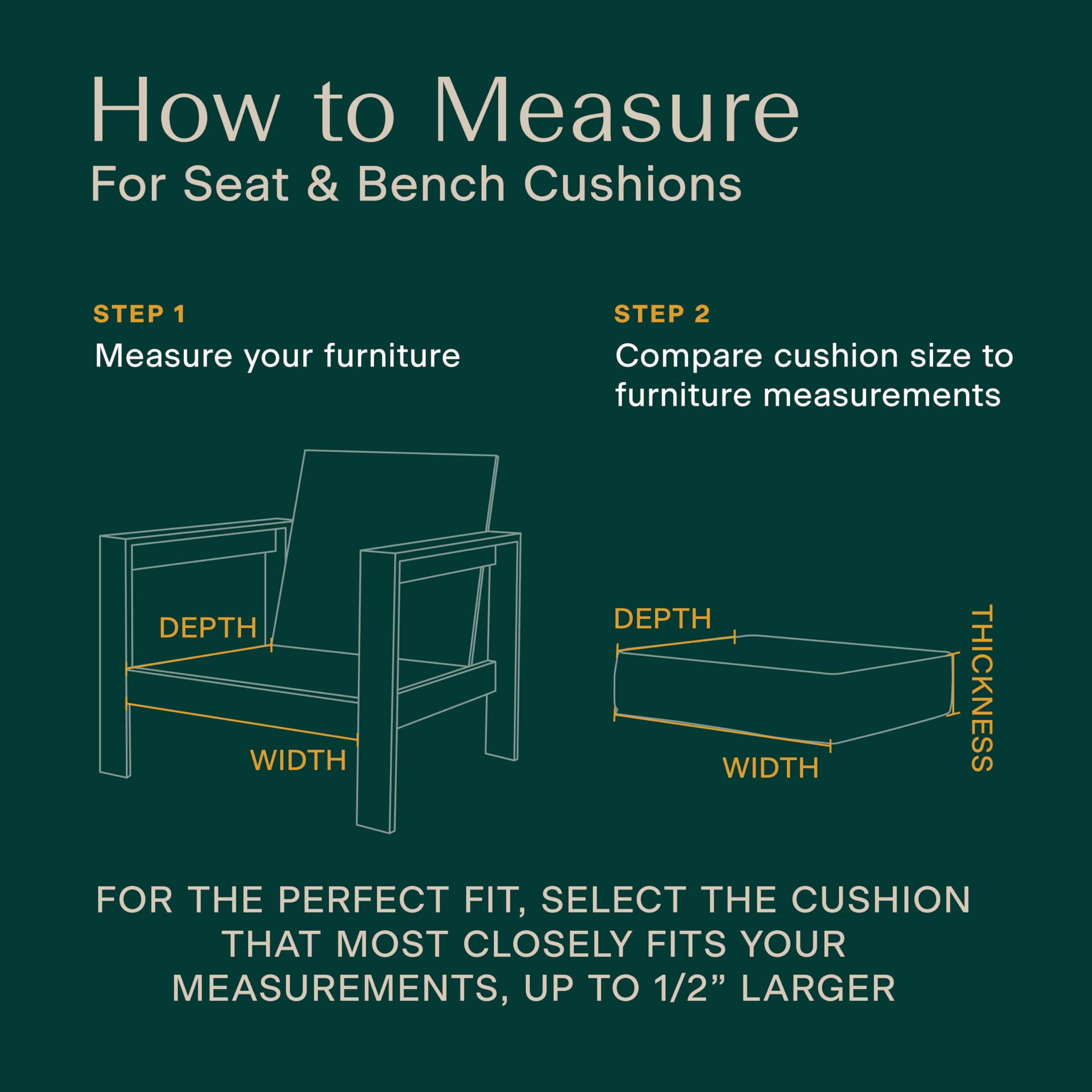 Premium Honeycomb Outdoor Universal Seat Cushion Set - 18