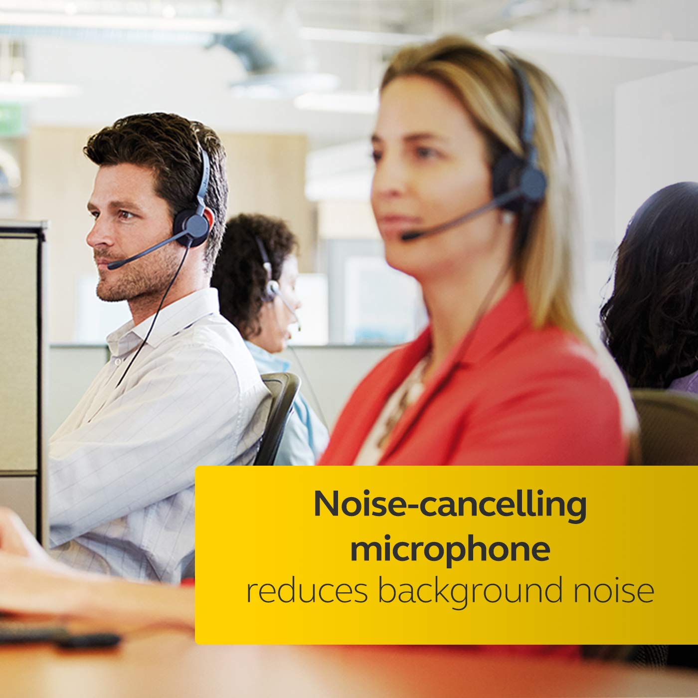 Jabra Biz 2300 Mono Wireless Headset with Noise Cancellation - Black | Comfortable Office Headset for Call Centers, Remote Work & Business Communications