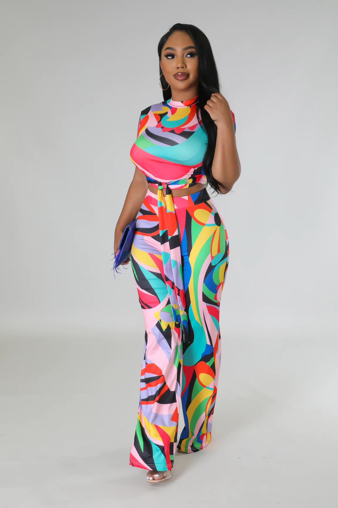 Stylish Tacye Pant Set for Women - Comfortable & Trendy Outfit for Work, Casual & Travel | Size 46.00